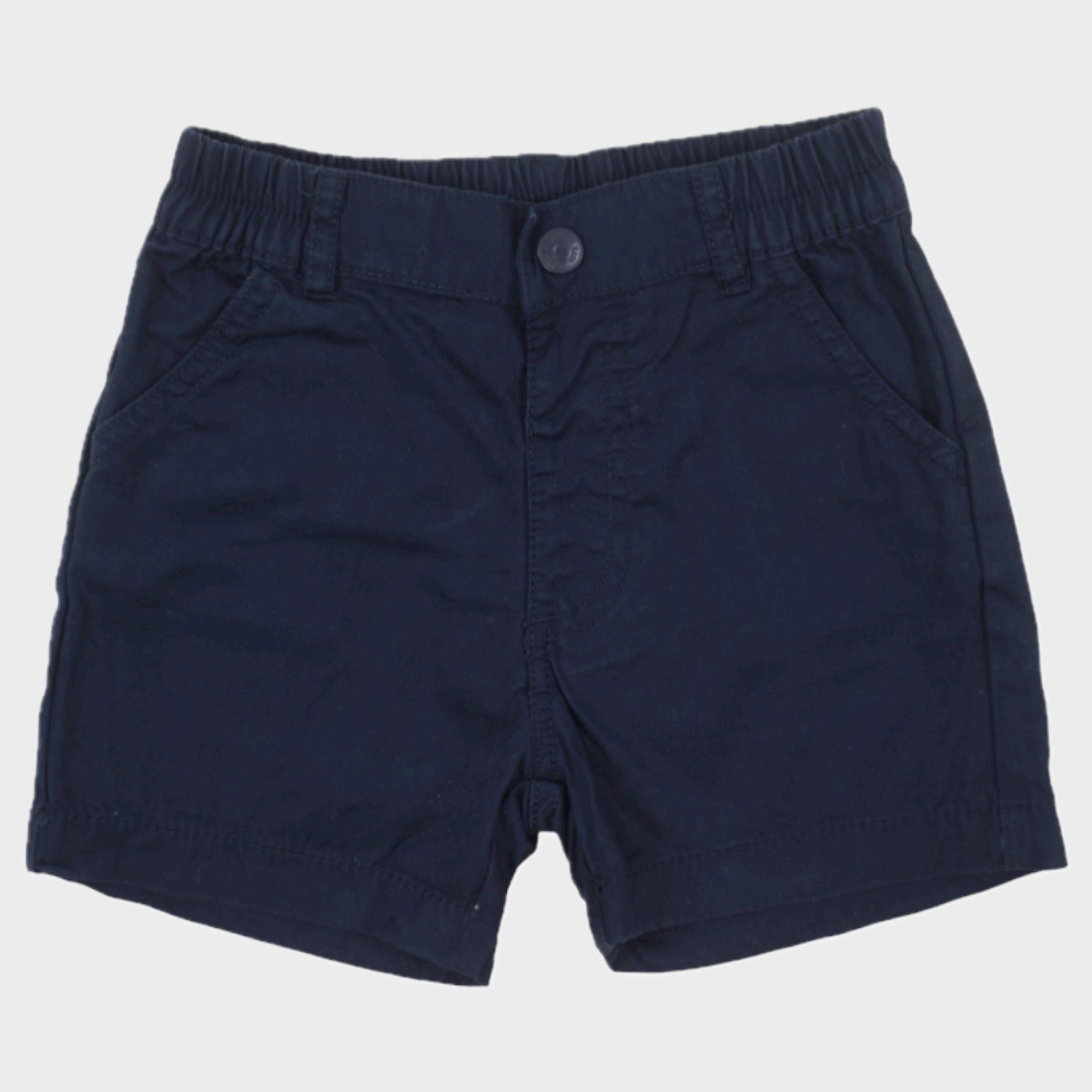 Short Bleu - 6/9 mois