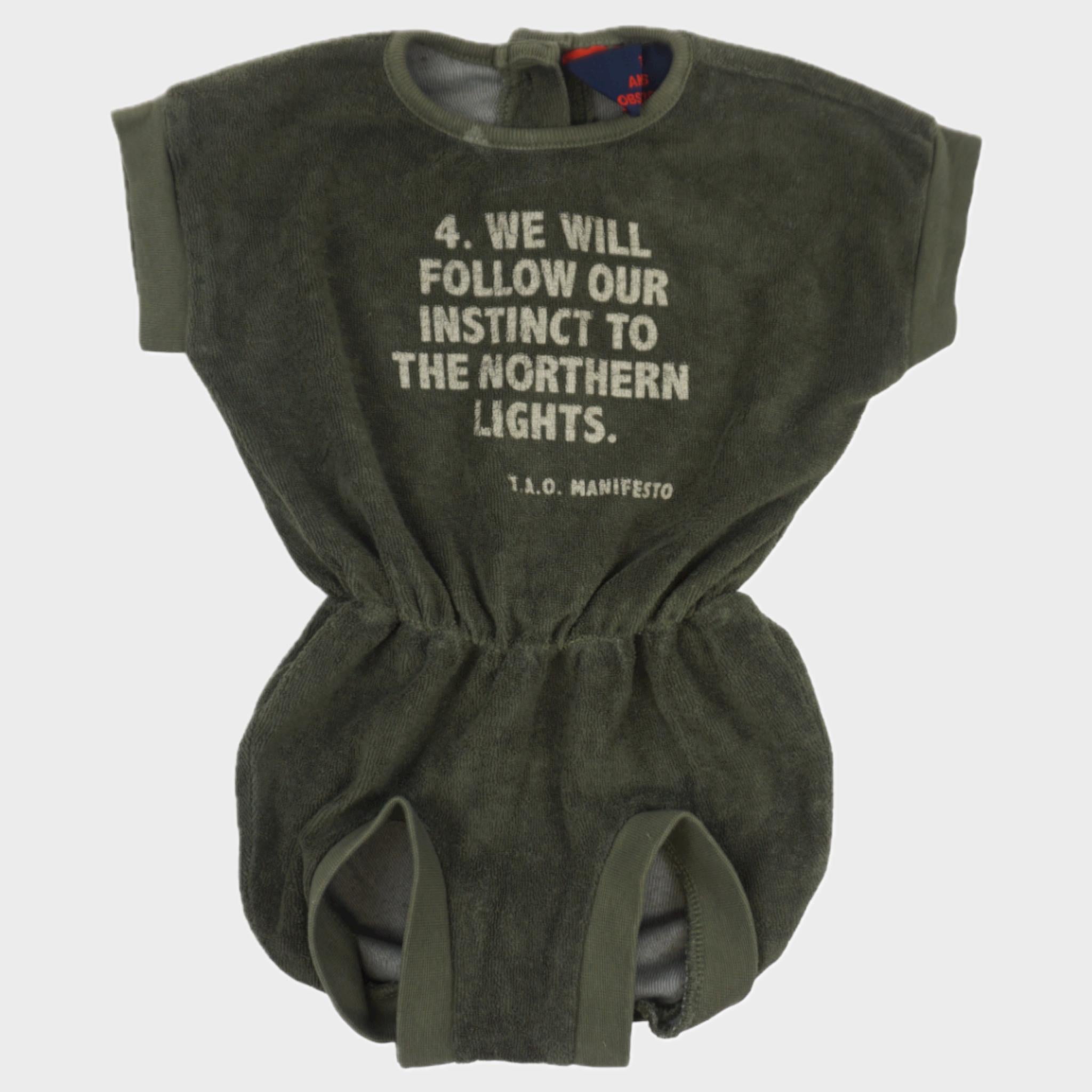 Barboteuse Vert - 6 mois