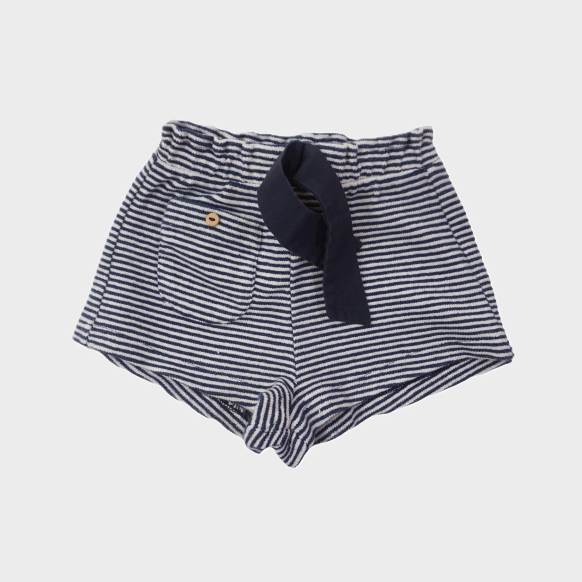 Short Bleu - 9/12 mois