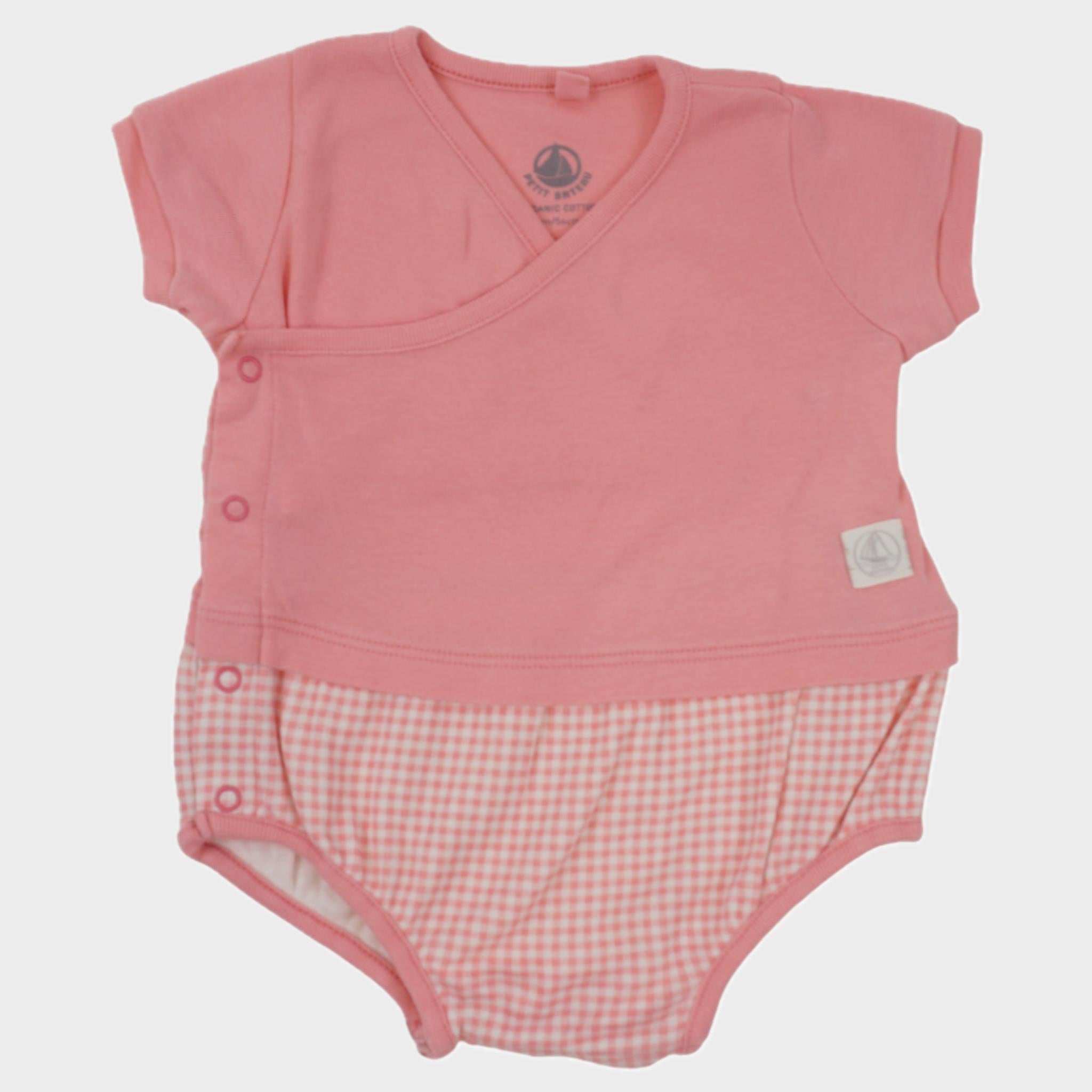 Barboteuse Rose - 1 mois