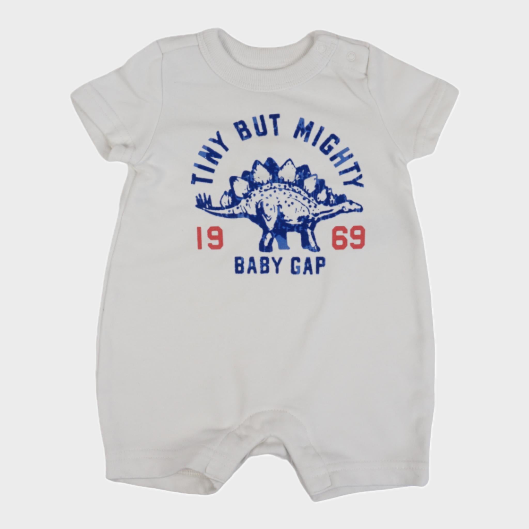 Combishort Blanc - 3/6 mois