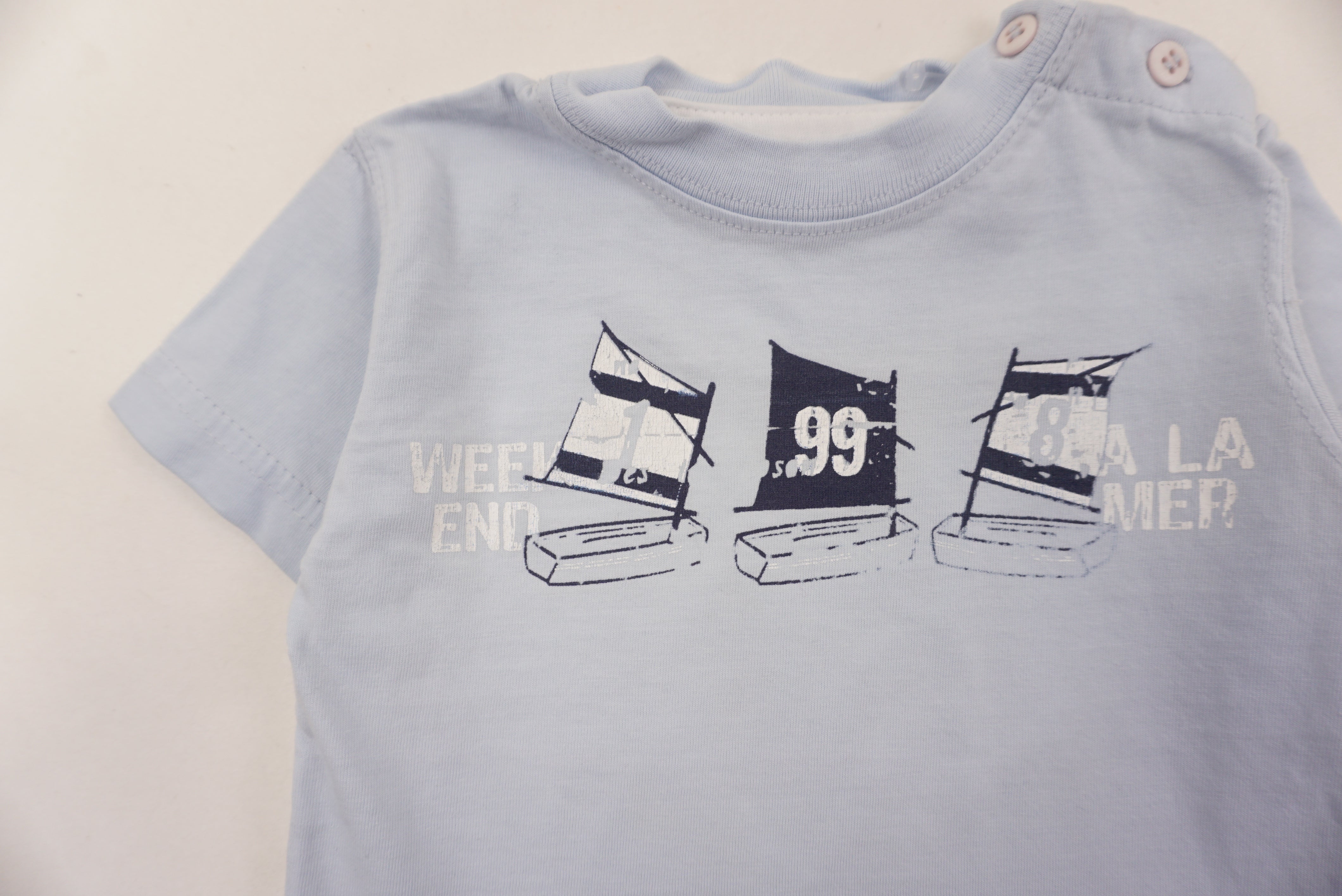 T-shirt Bleu - 6 mois