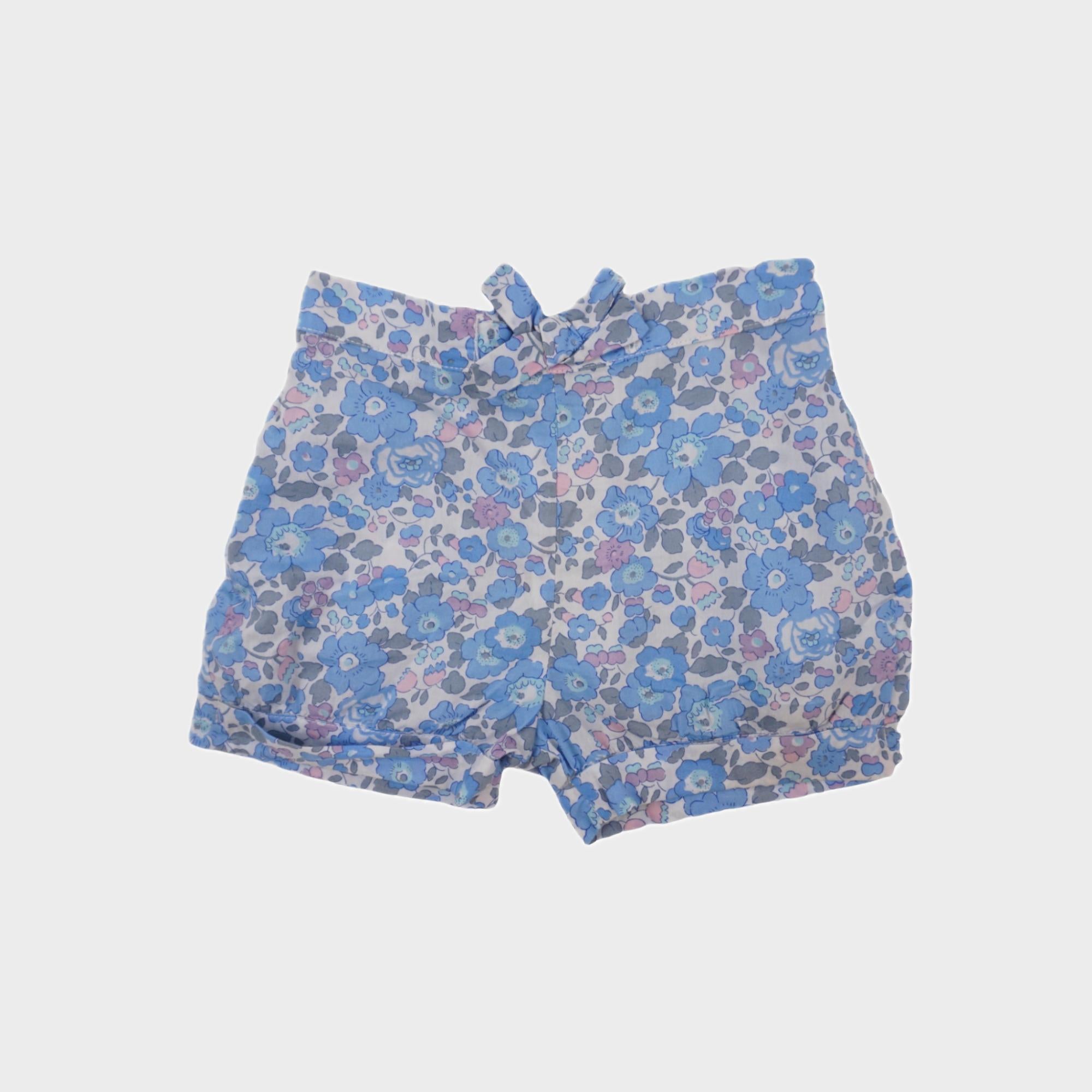 Short Bleu - 9 mois
