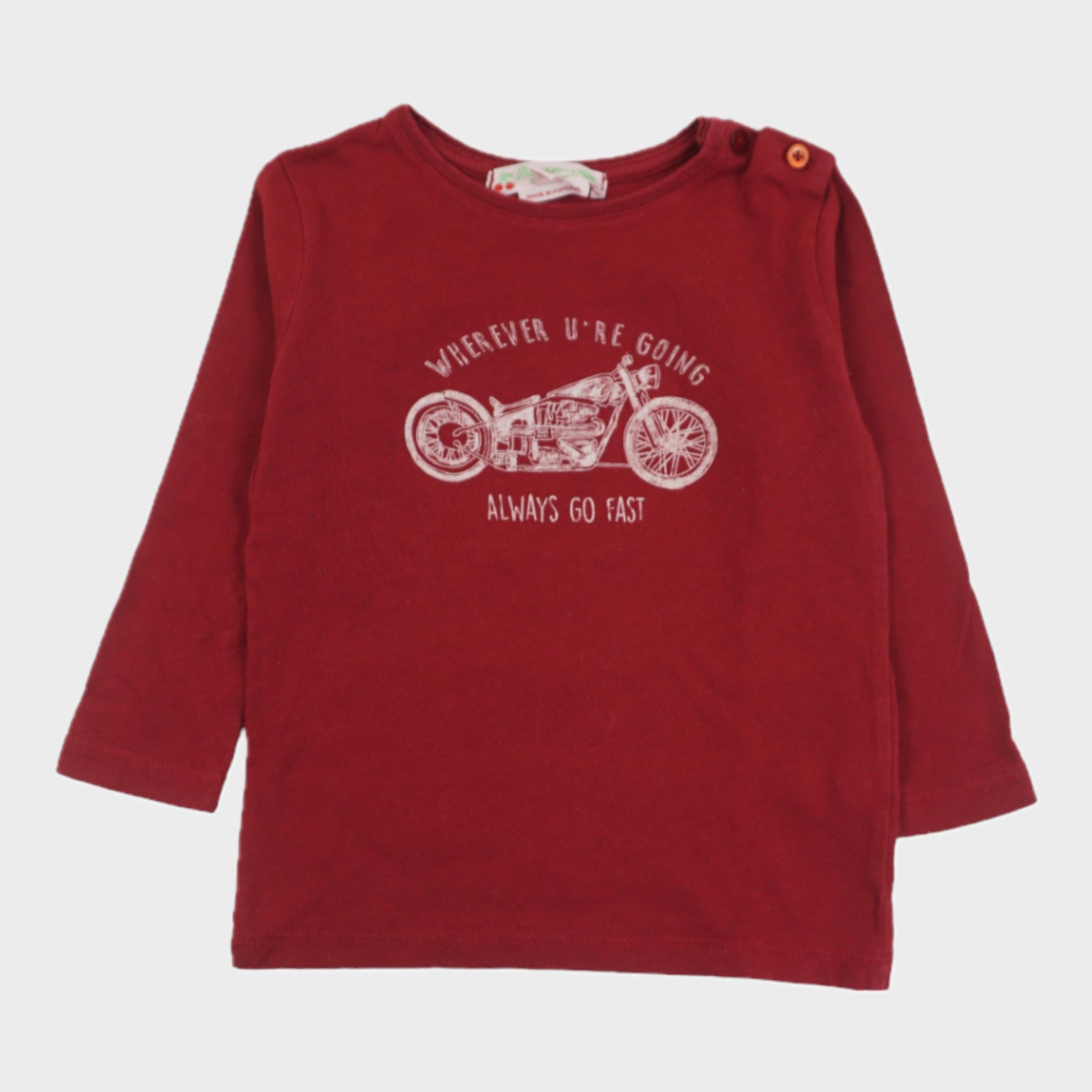 T-shirt Bordeaux - 12 mois