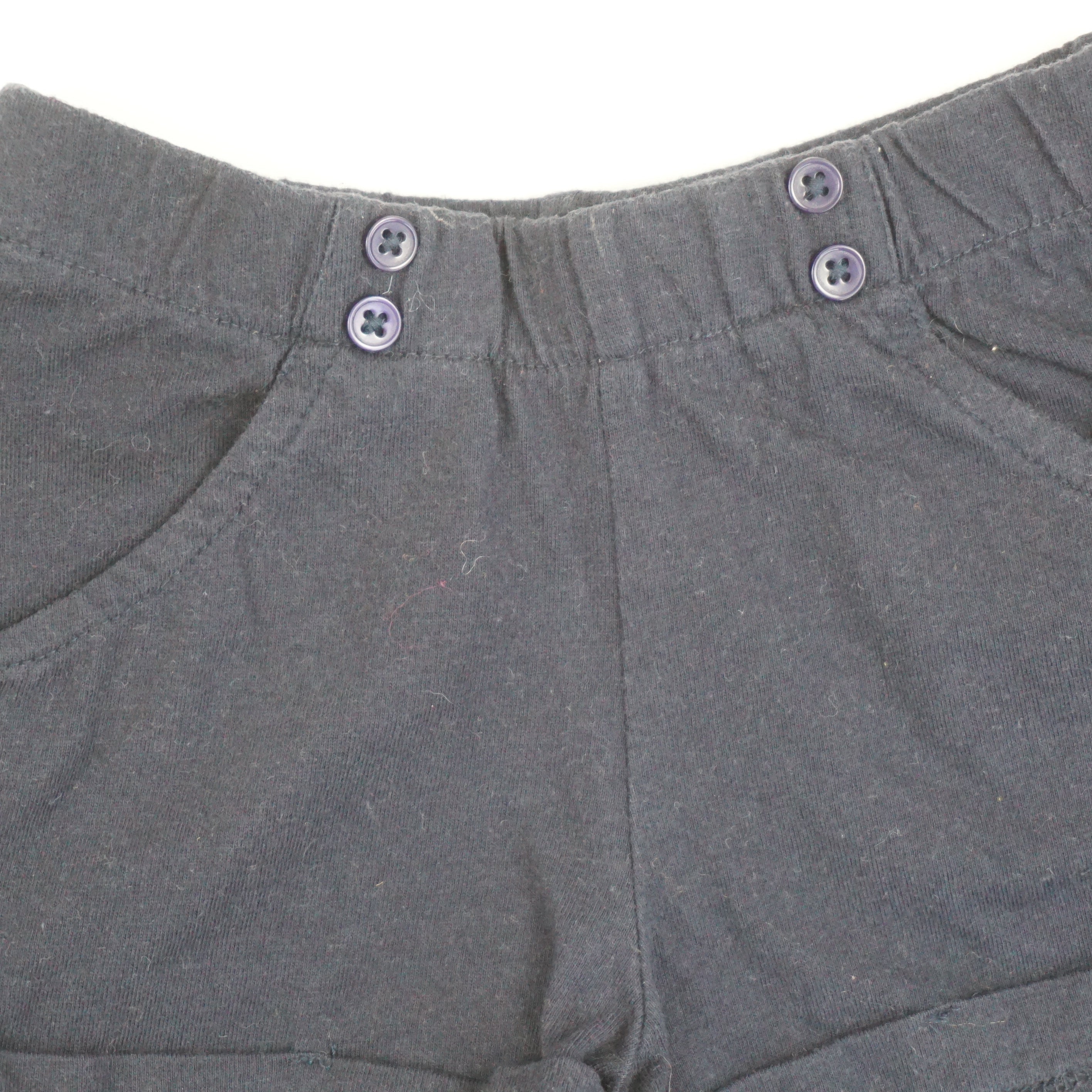 Short Bleu - 6/9 mois