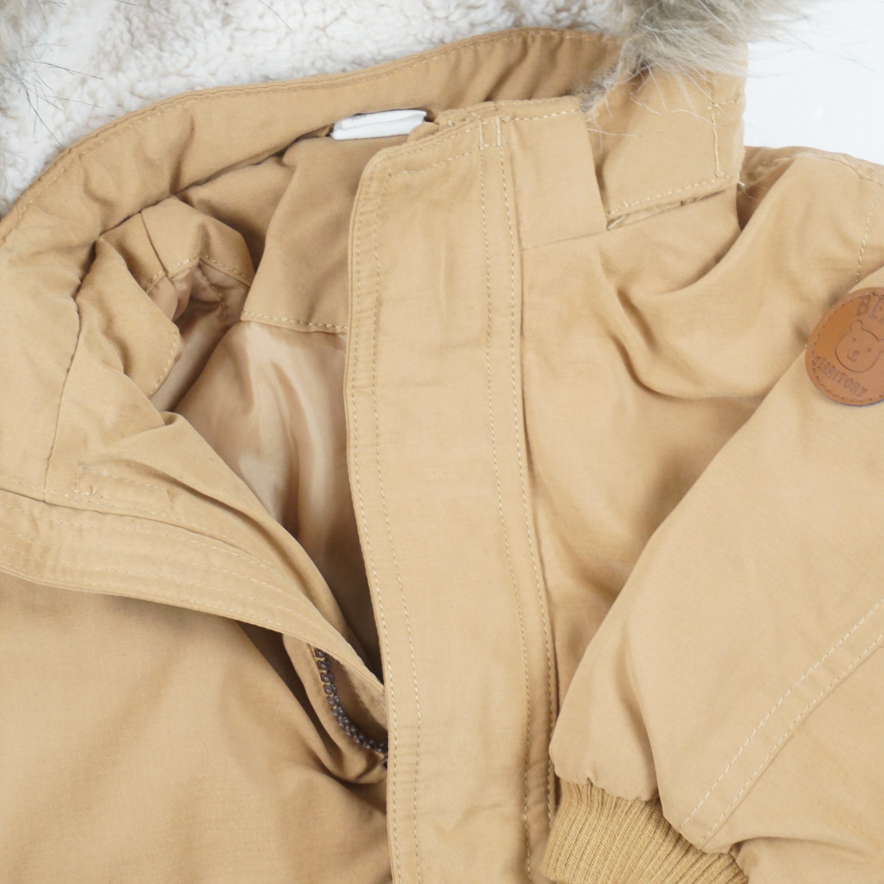 Manteau Camel - 6/9 mois