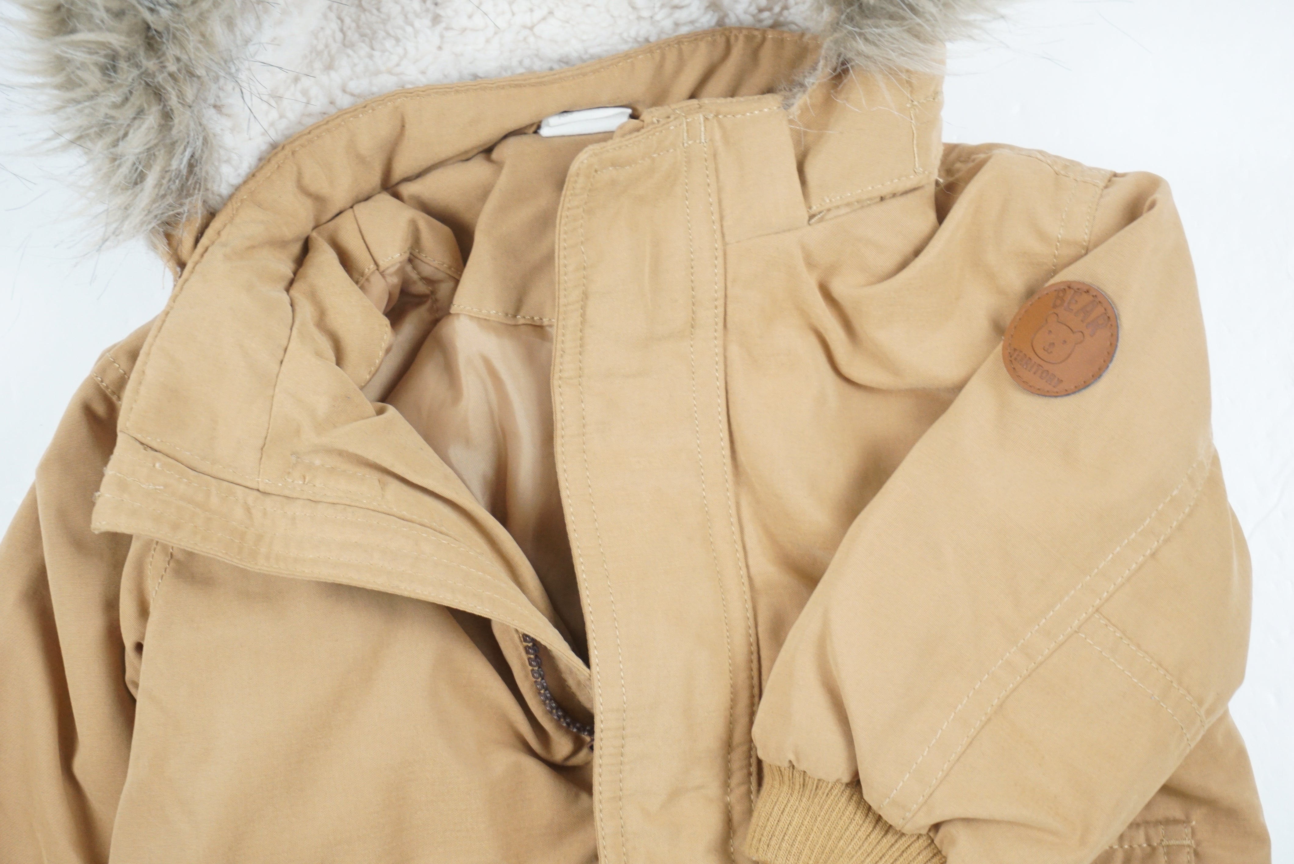 Manteau Camel - 6/9 mois