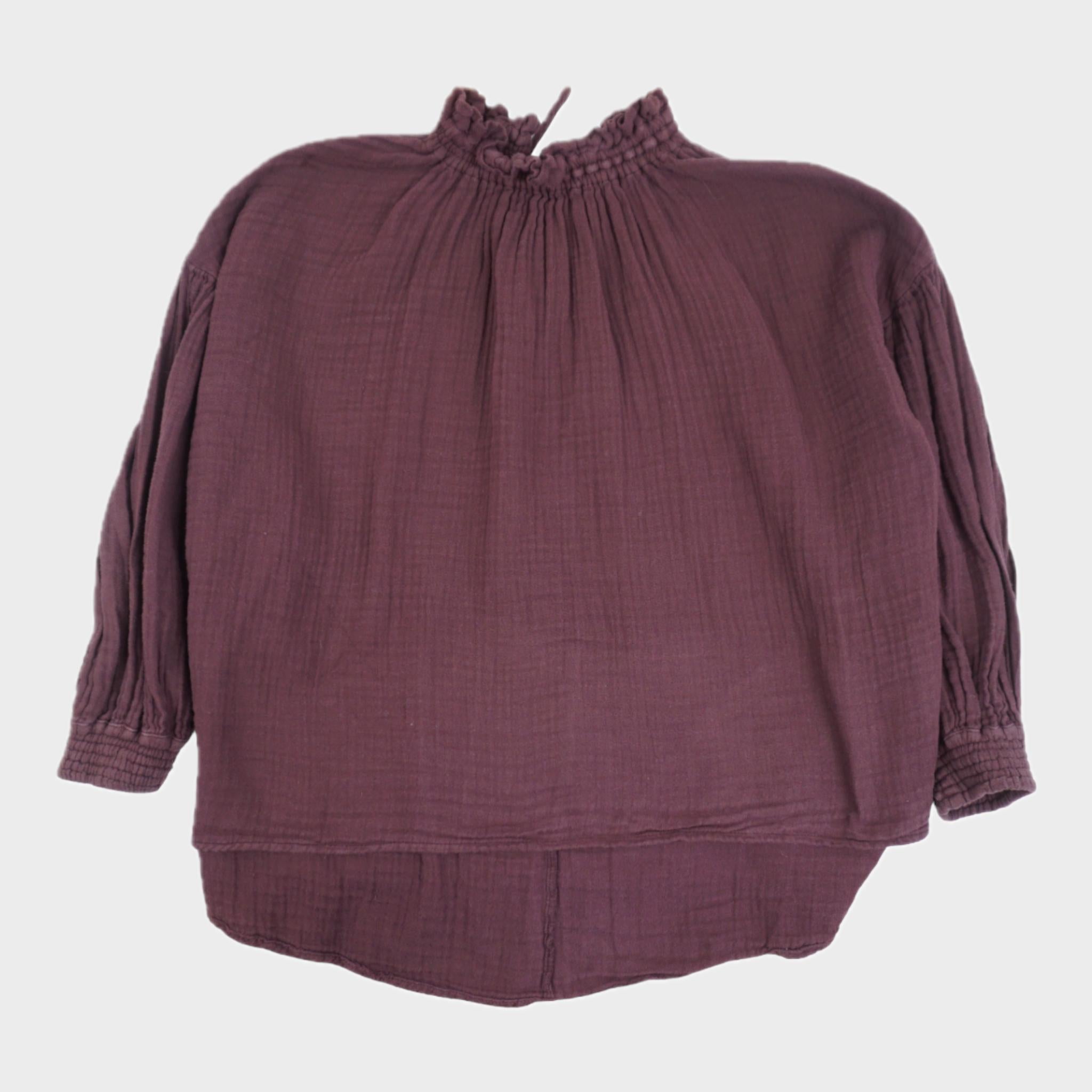 Blouse Aubergine - 8 ans