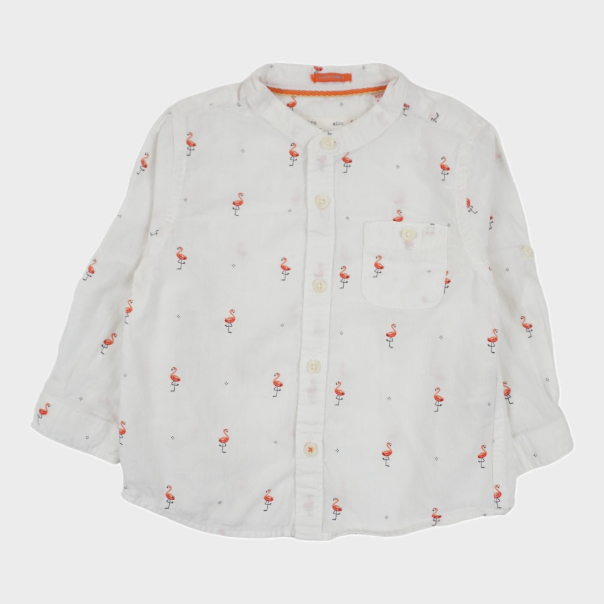 Chemise Blanc - 6/9 mois