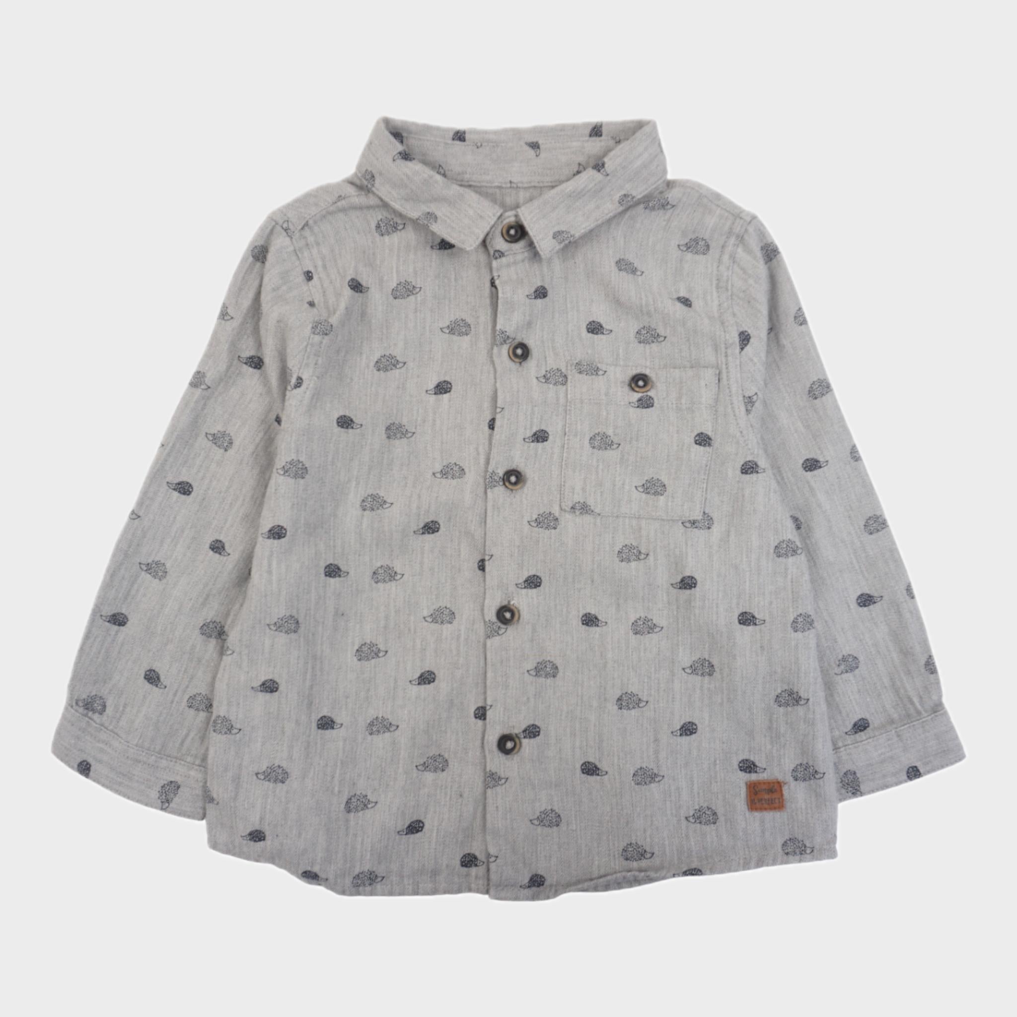 Chemise Gris - 6/9 mois