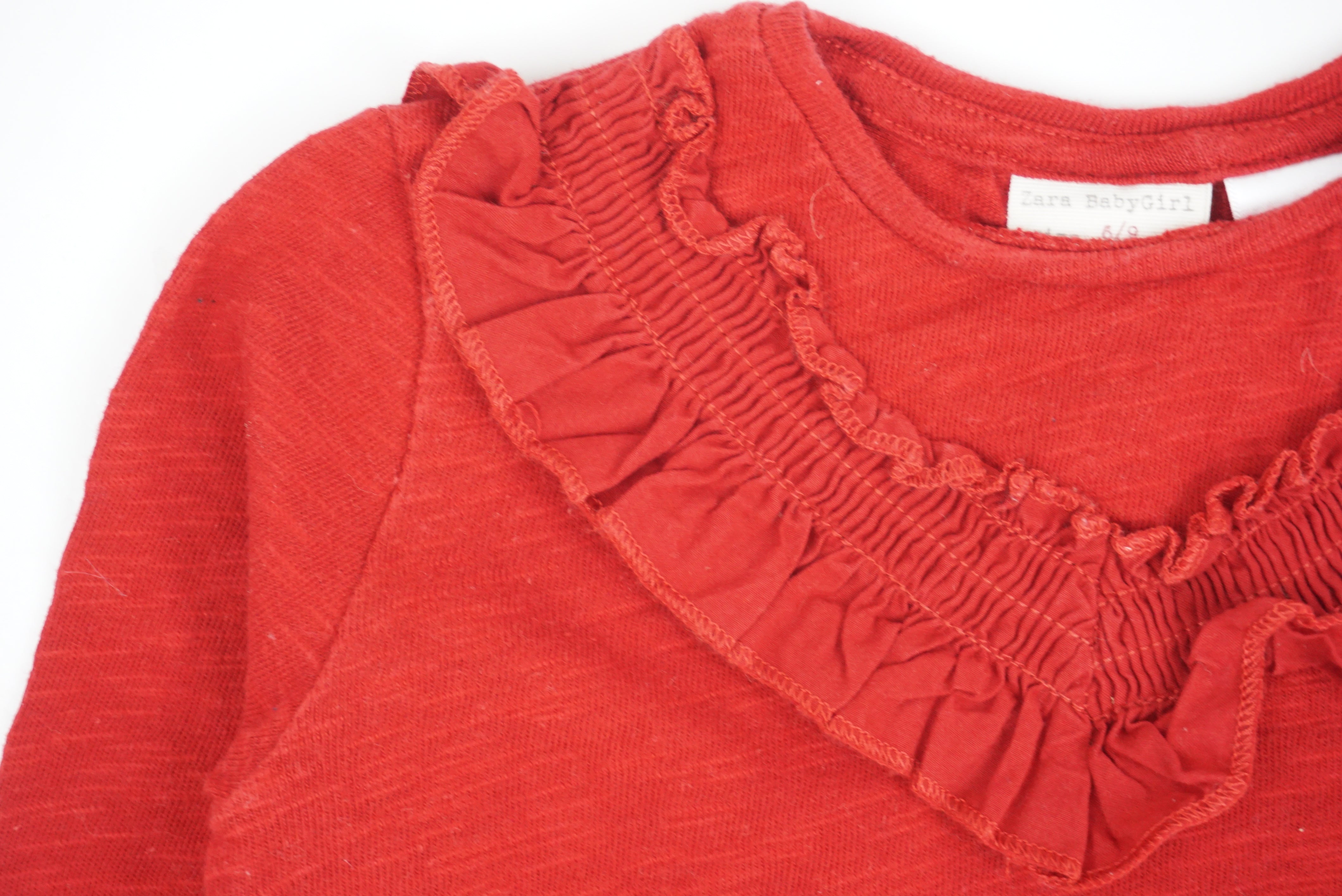 T-shirt Rouge - 6/9 mois