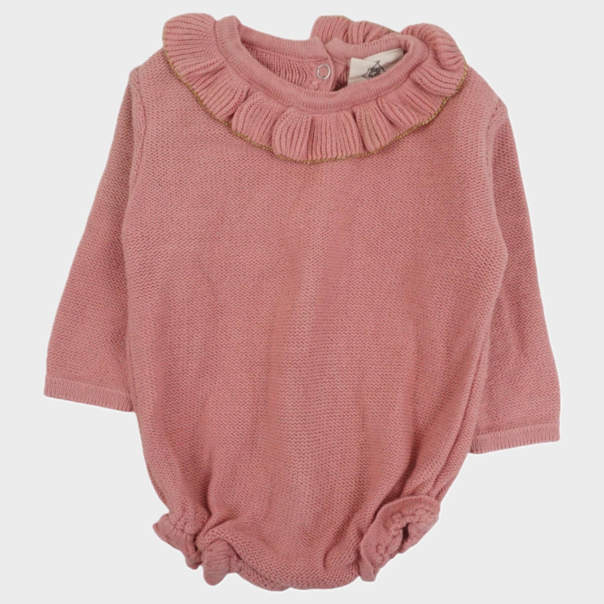 Barboteuse Rose - 3/6 mois