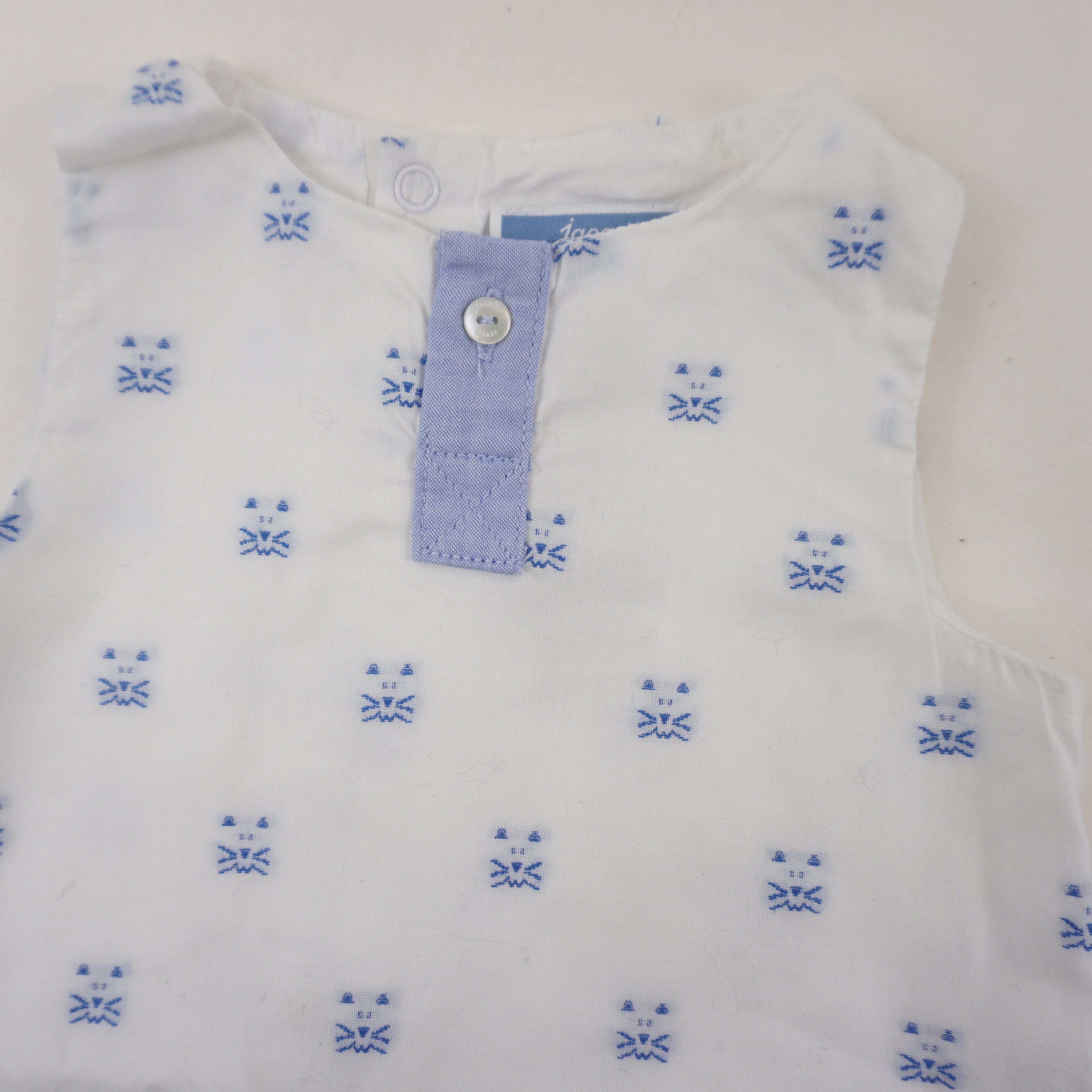 Combishort Blanc - 3 mois