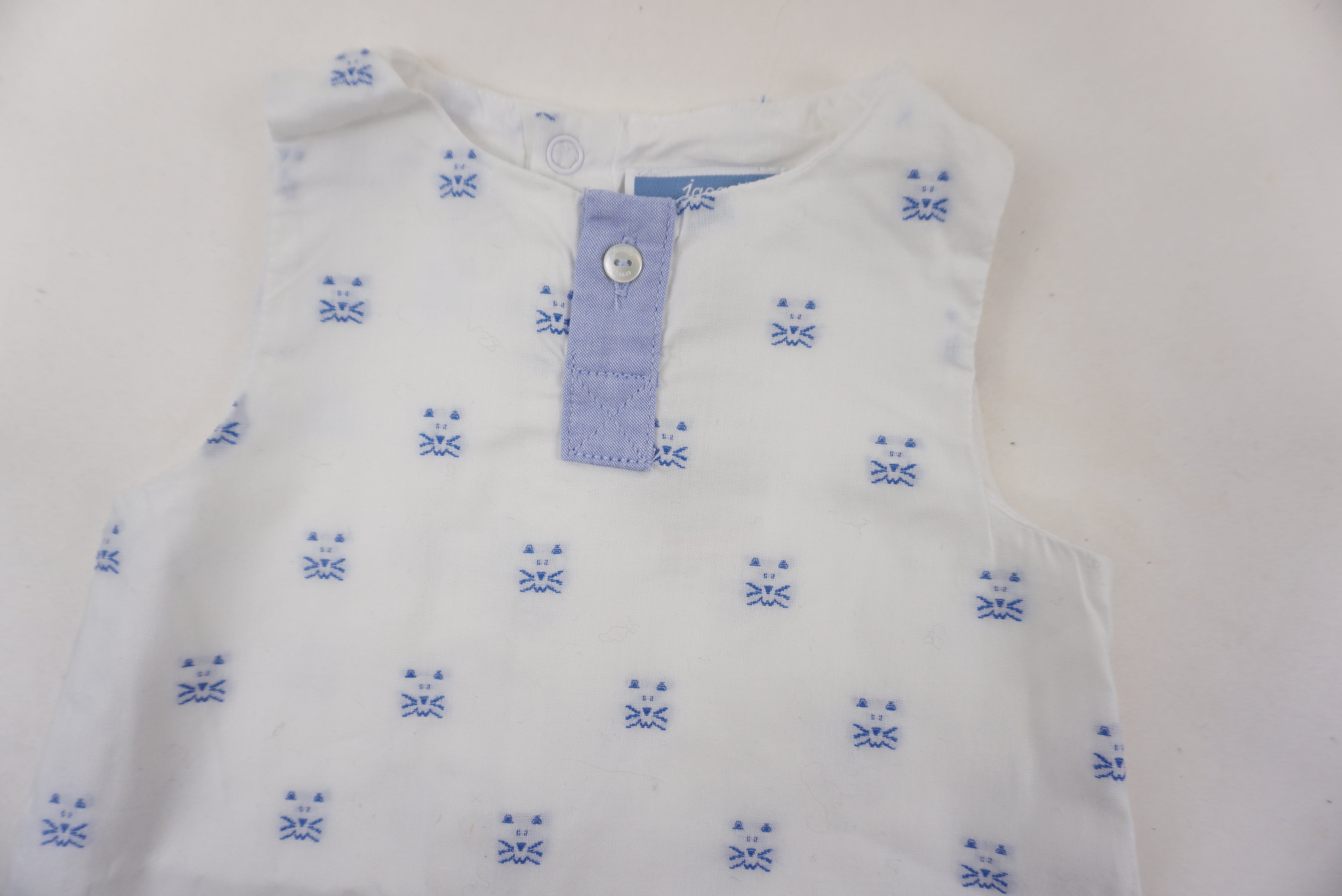 Combishort Blanc - 3 mois