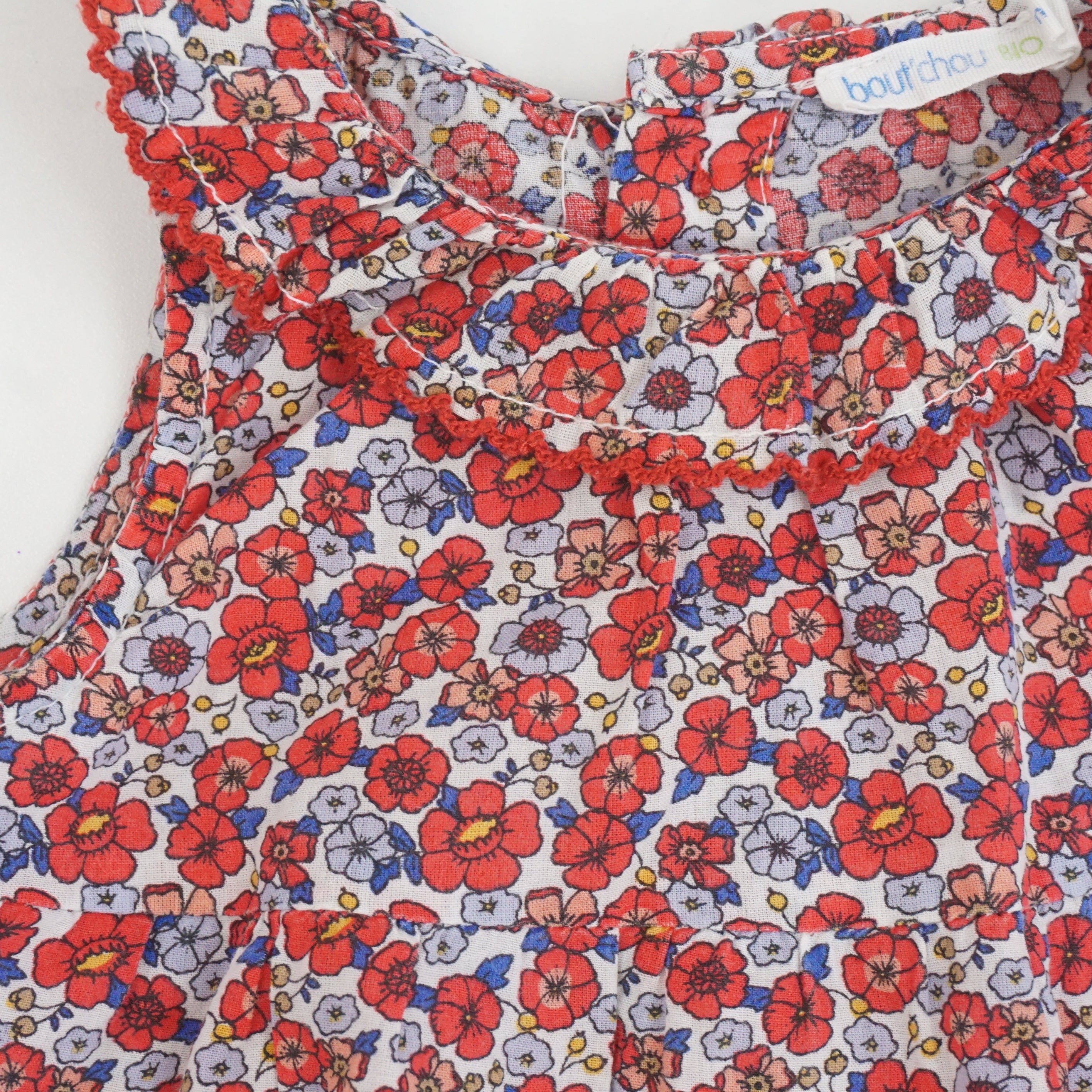 Combishort Rouge - 3 mois