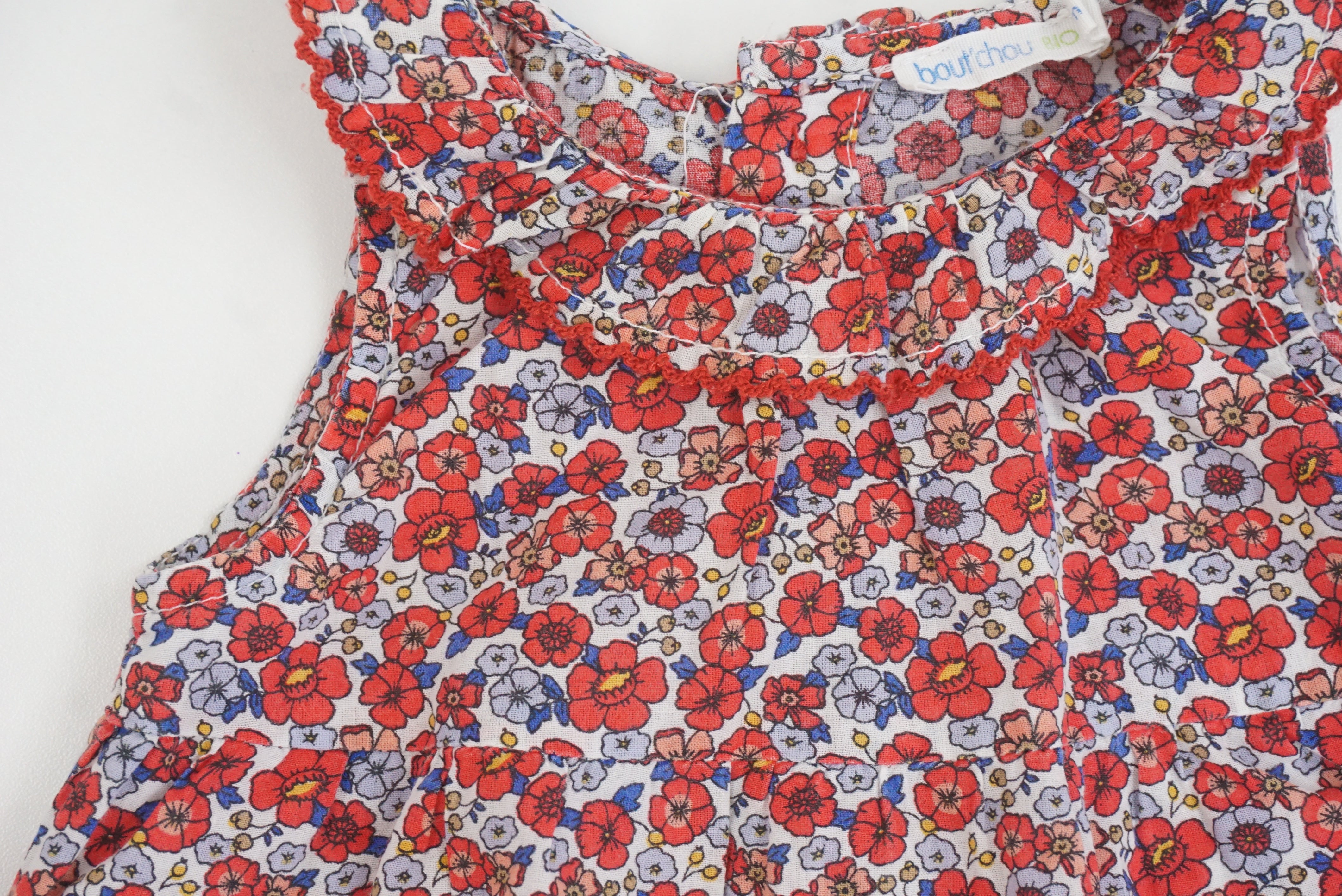 Combishort Rouge - 3 mois