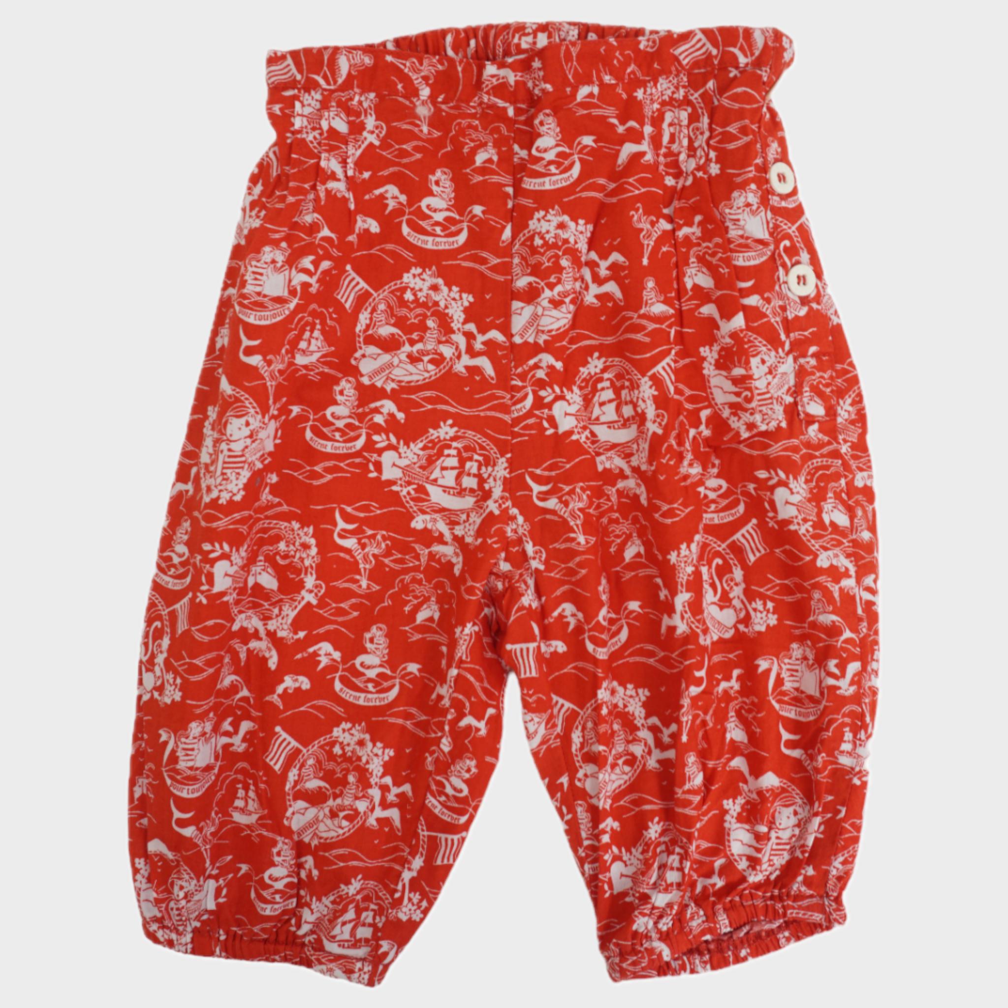 Pantalon Rouge - 3 mois