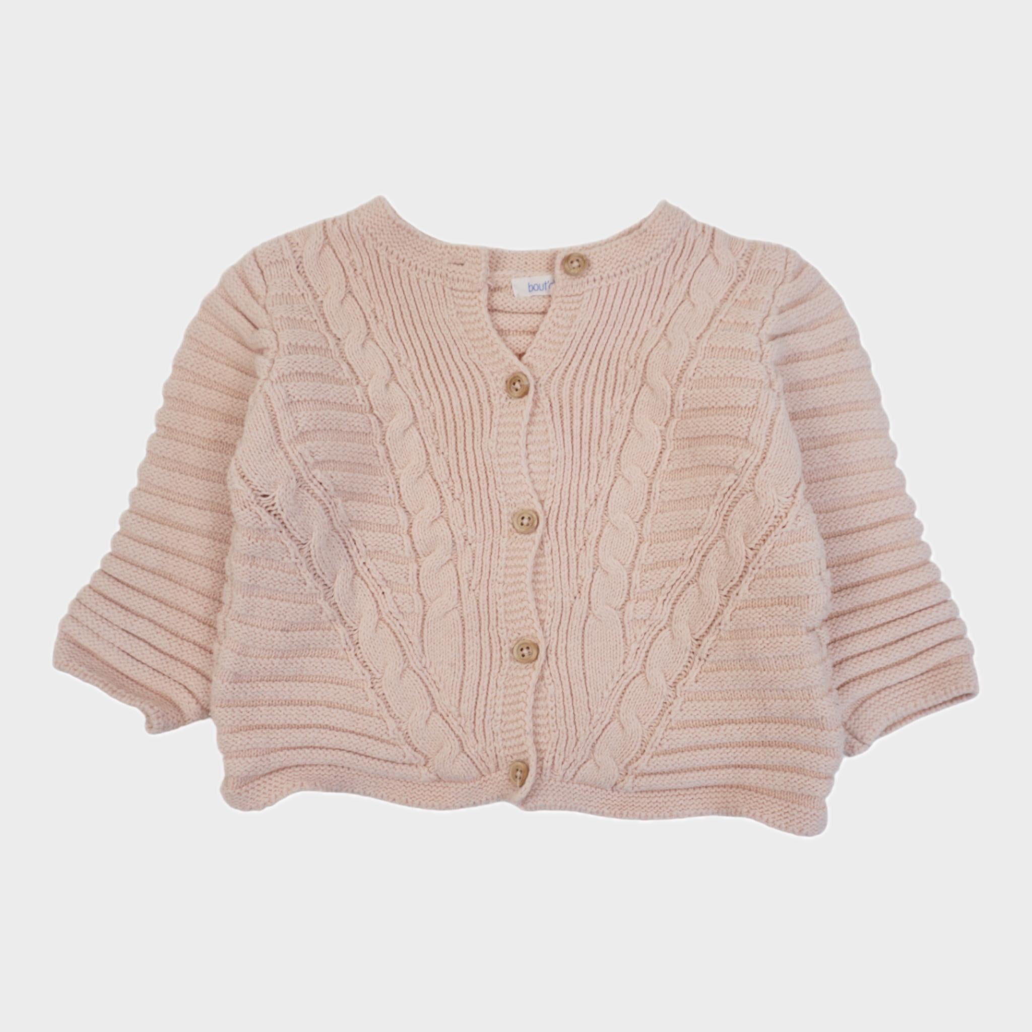 Gilet Rose - 6/9 mois