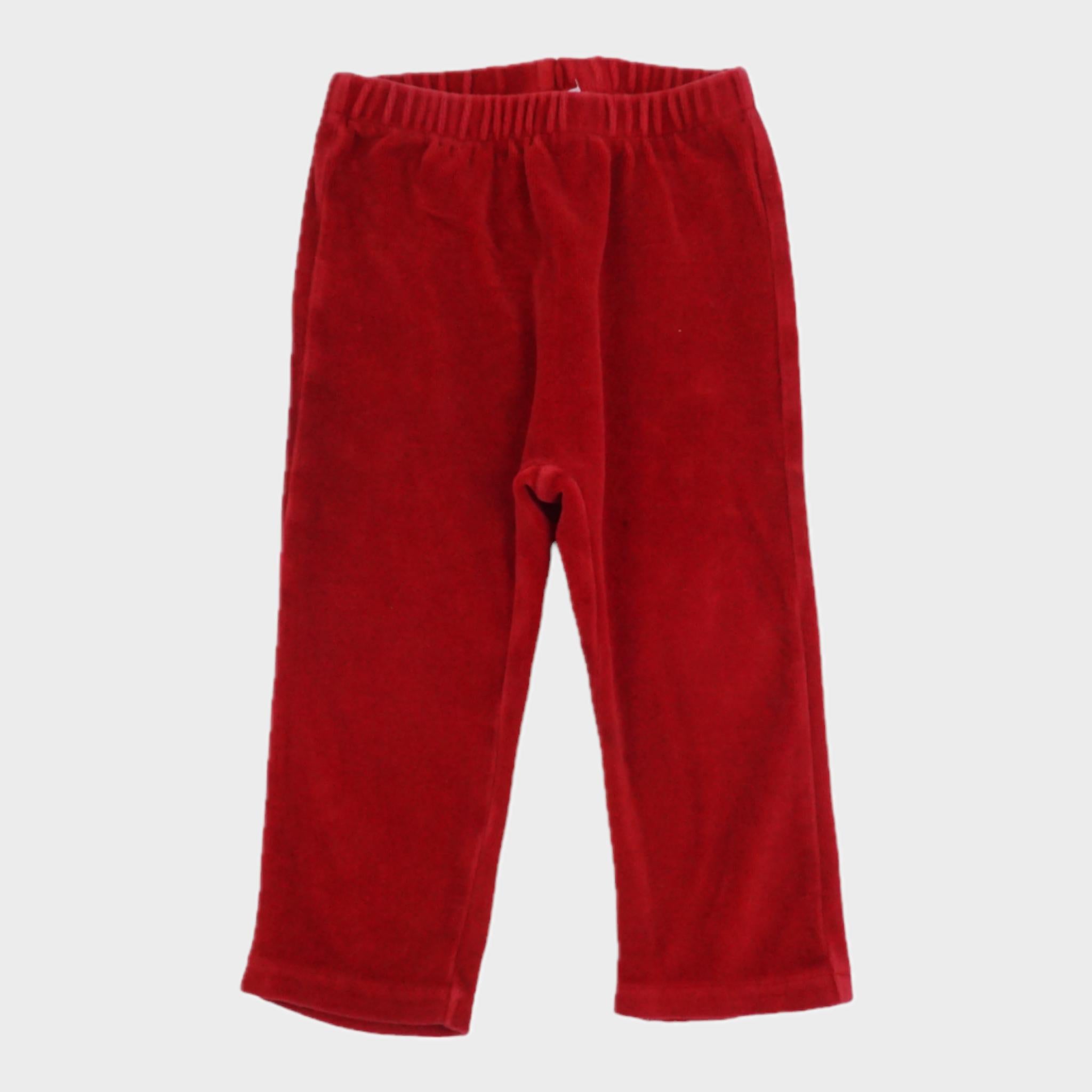 Bas de pyjama Rouge - 18 mois