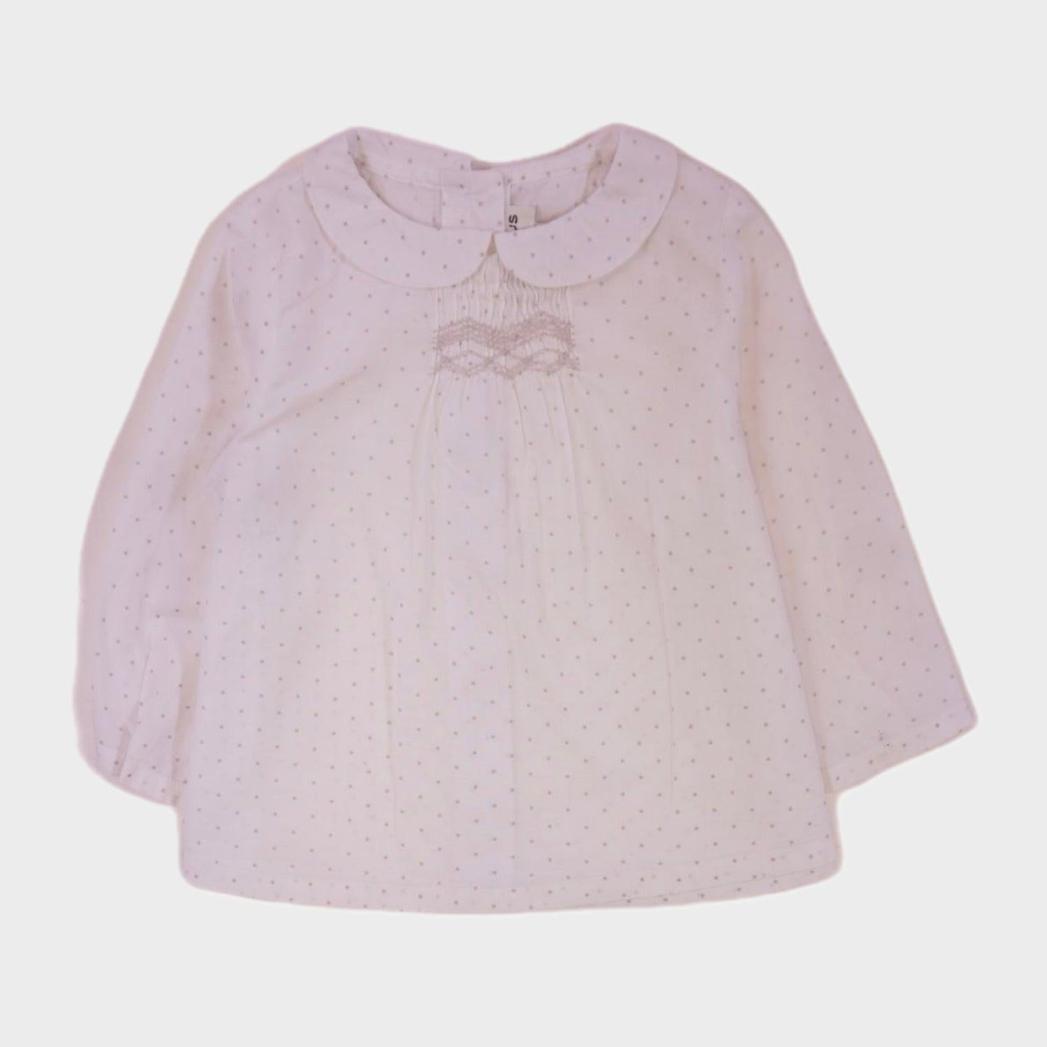 Blouse Blanc - 6 mois