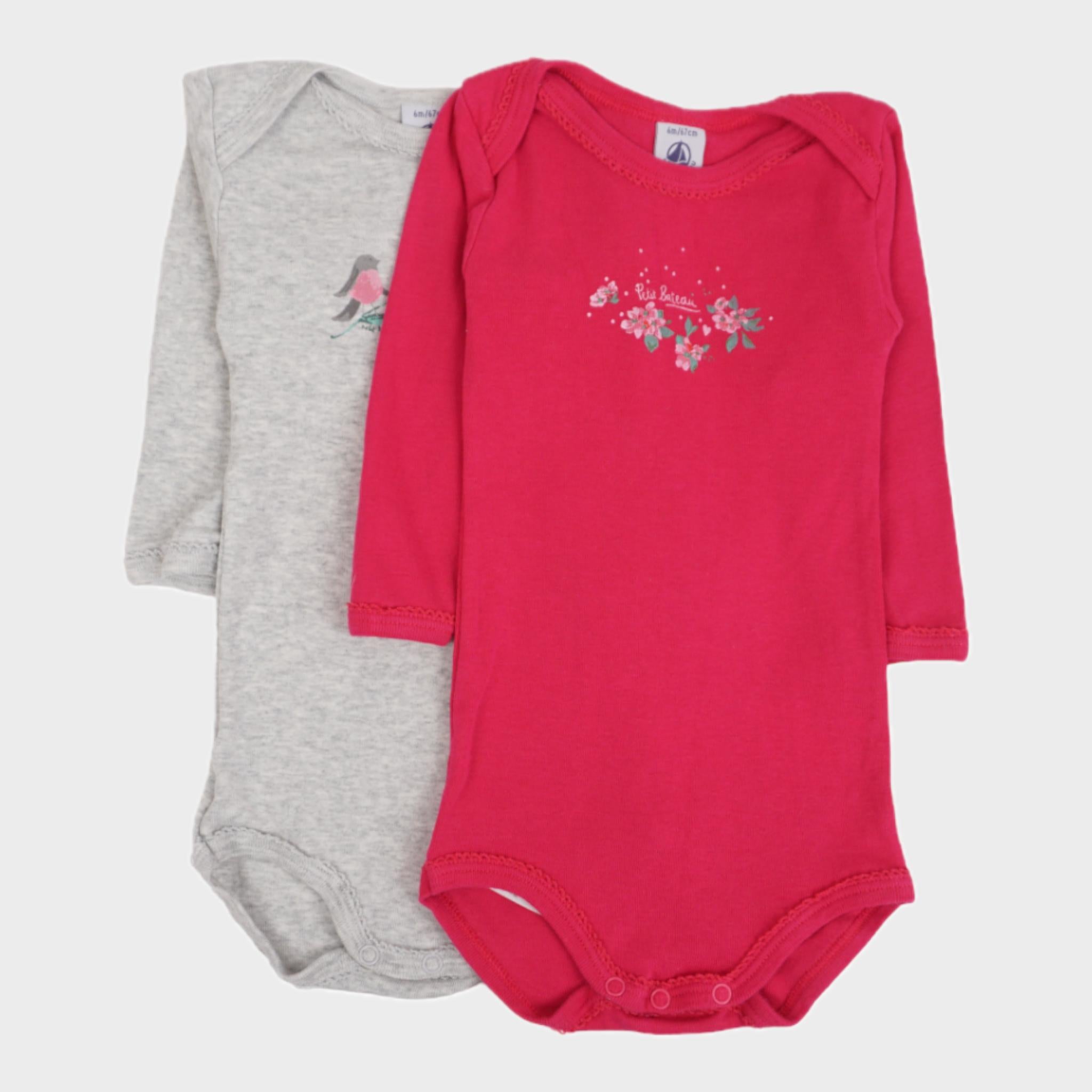 Lot de 2 bodies - 6 mois