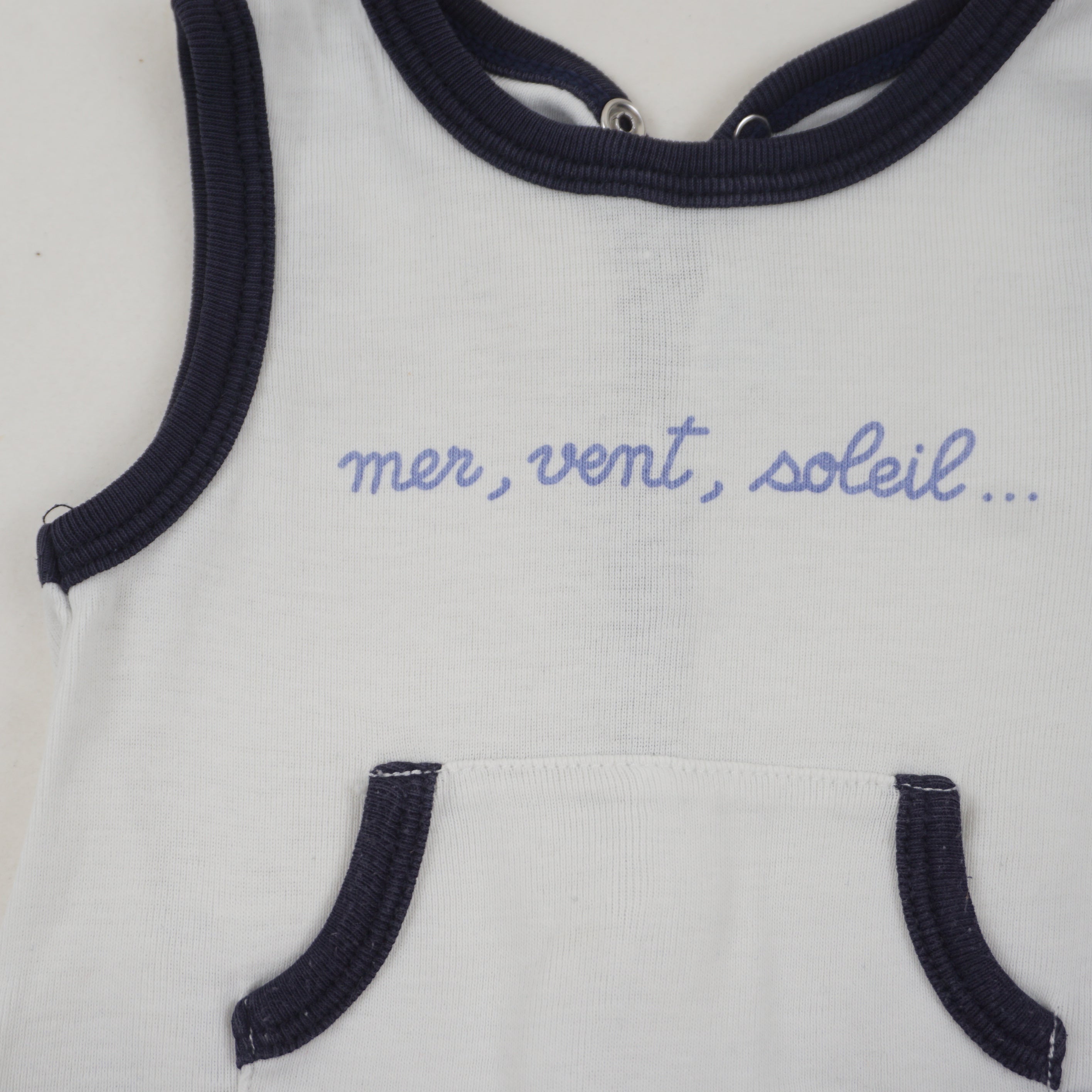 Combishort Blanc - 3 mois