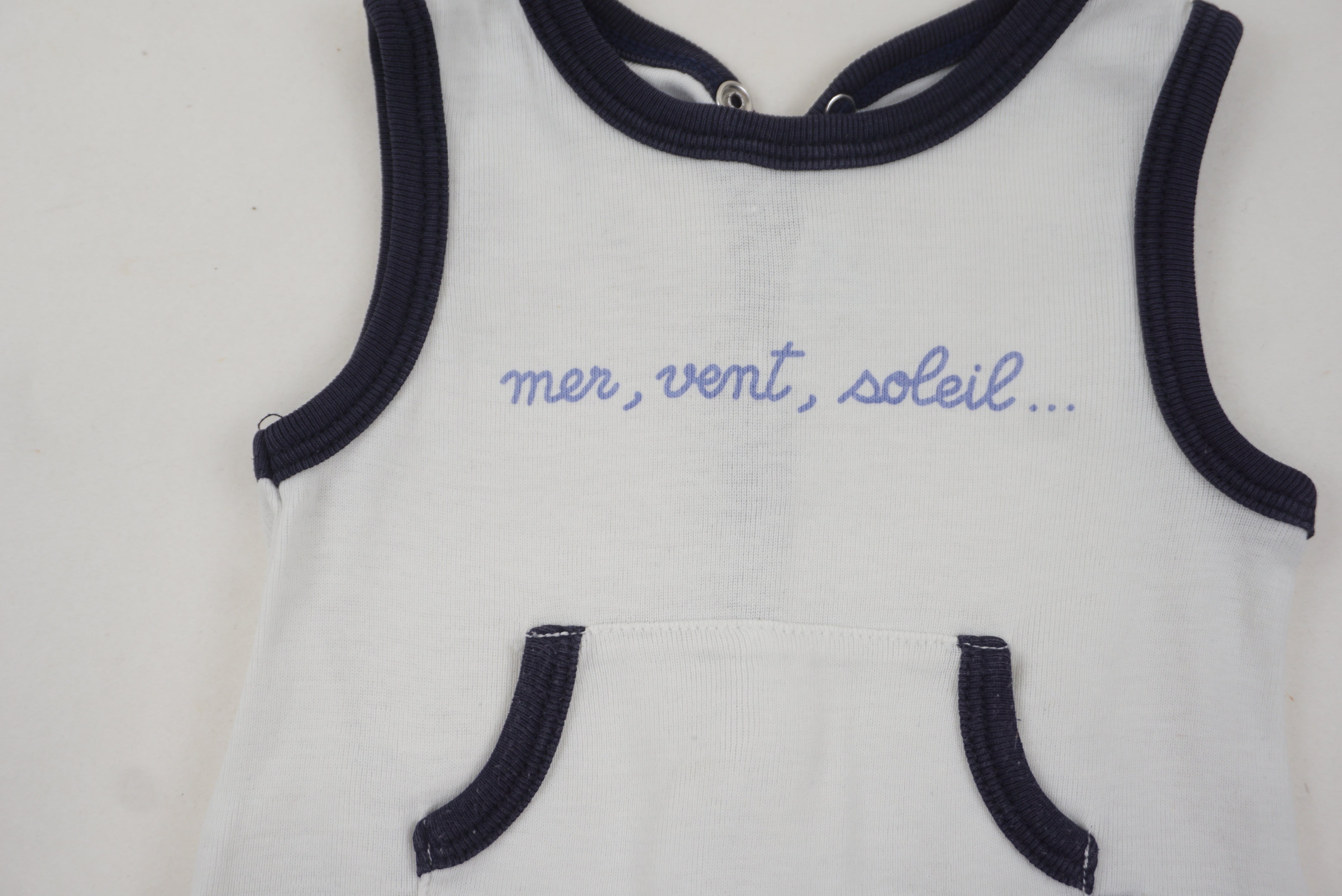 Combishort Blanc - 3 mois