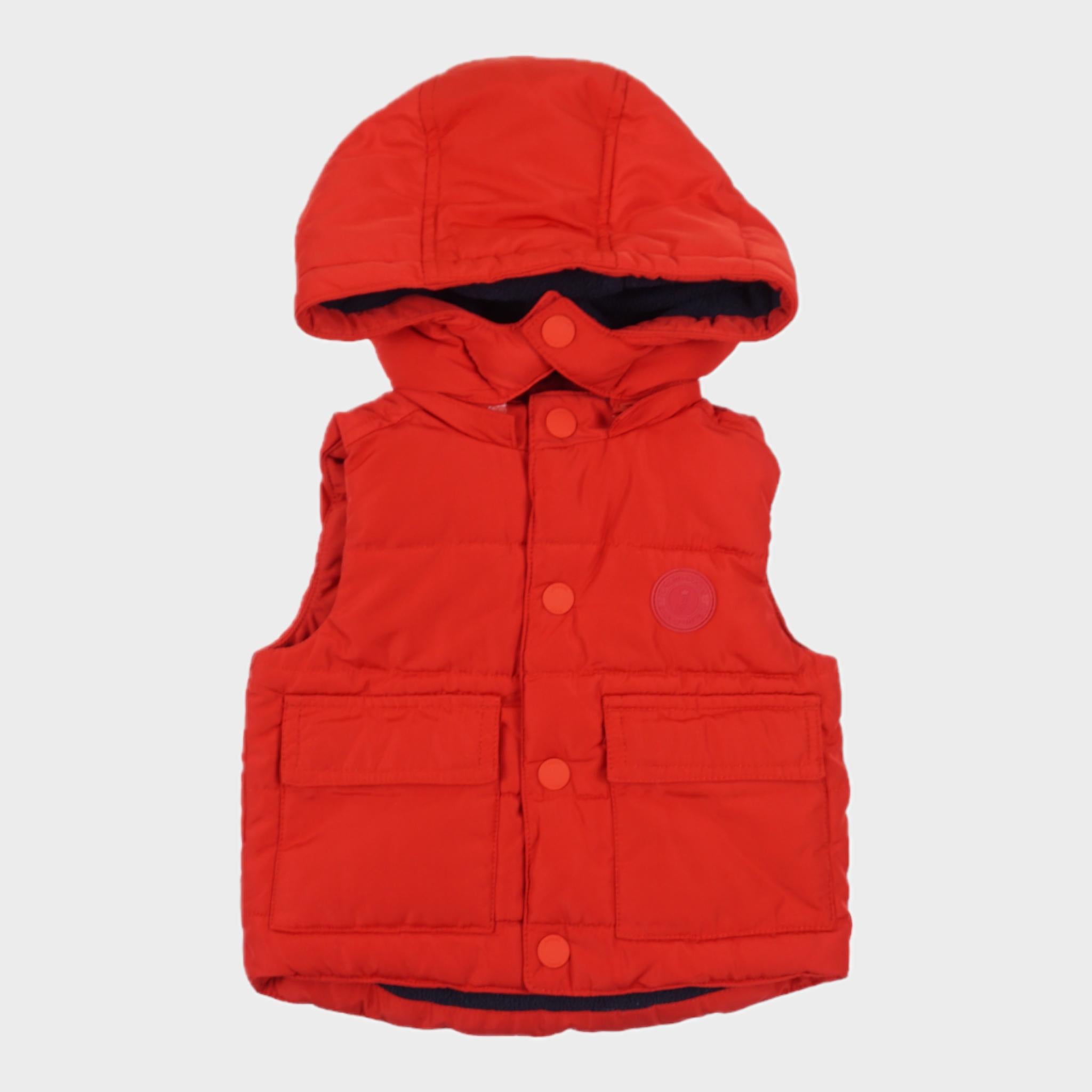 Doudoune sans manches Rouge - 12 mois