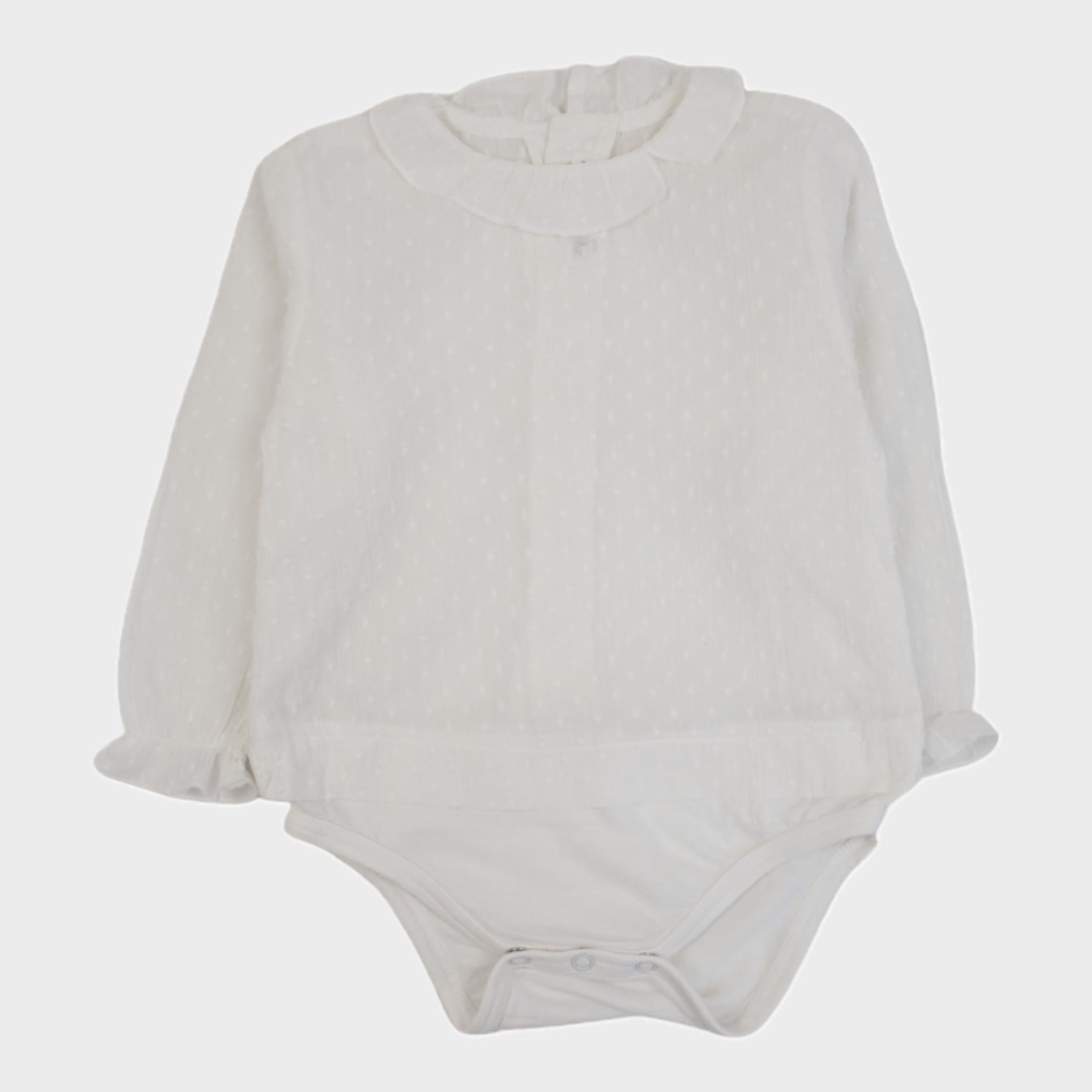 Body blouse Blanc - 9/12 mois