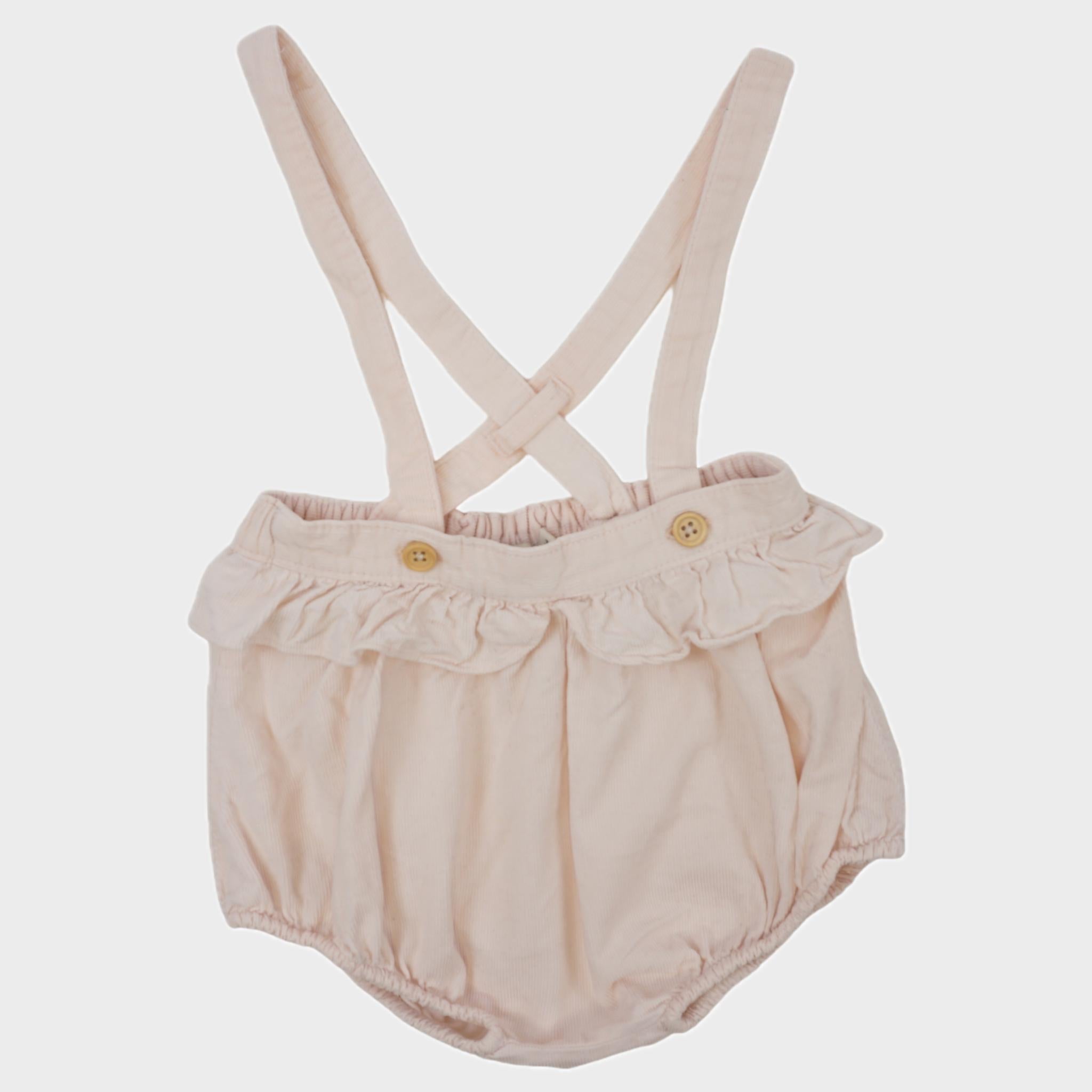 Bloomer à bretelles Rose - 18 mois