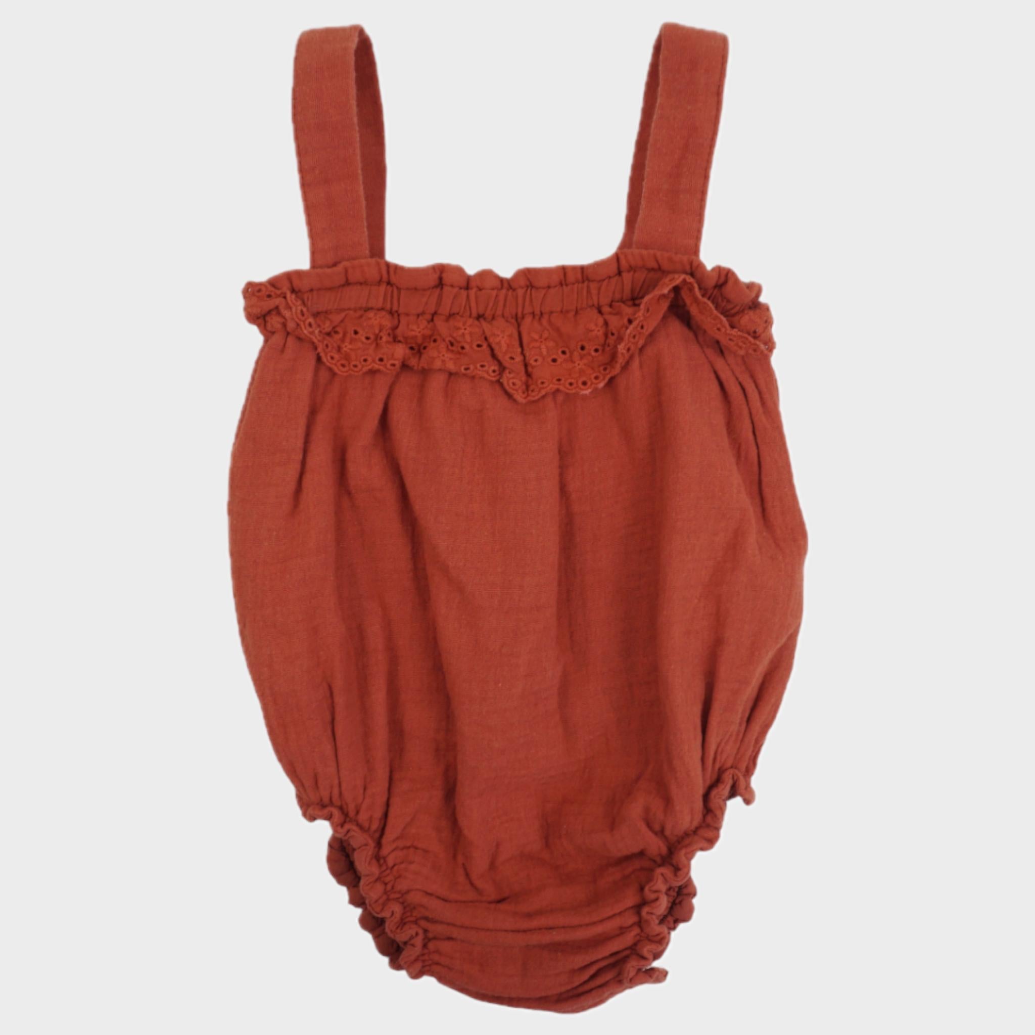 Barboteuse Rouge - 6/9 mois