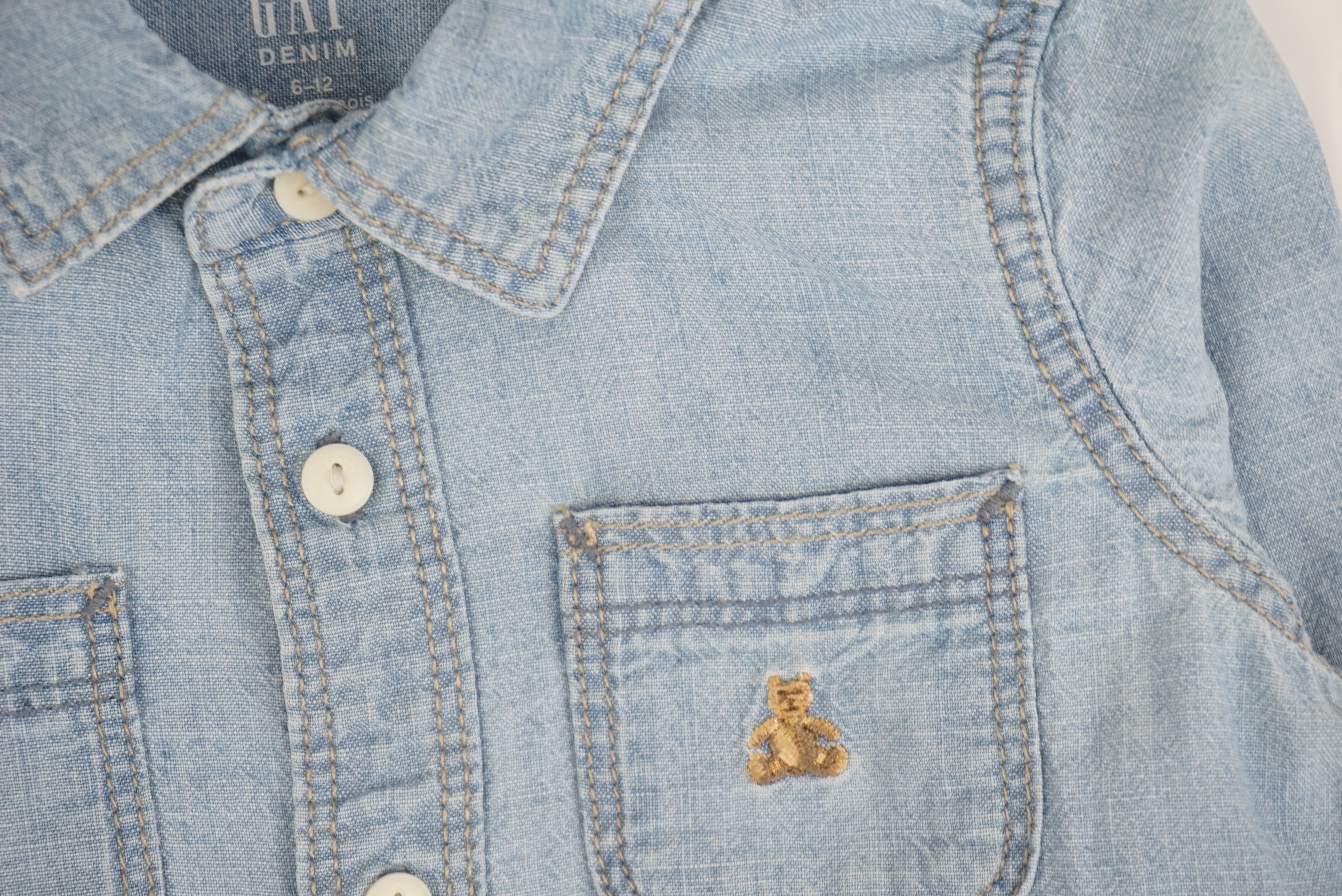 Chemise Bleu - 12/18 mois