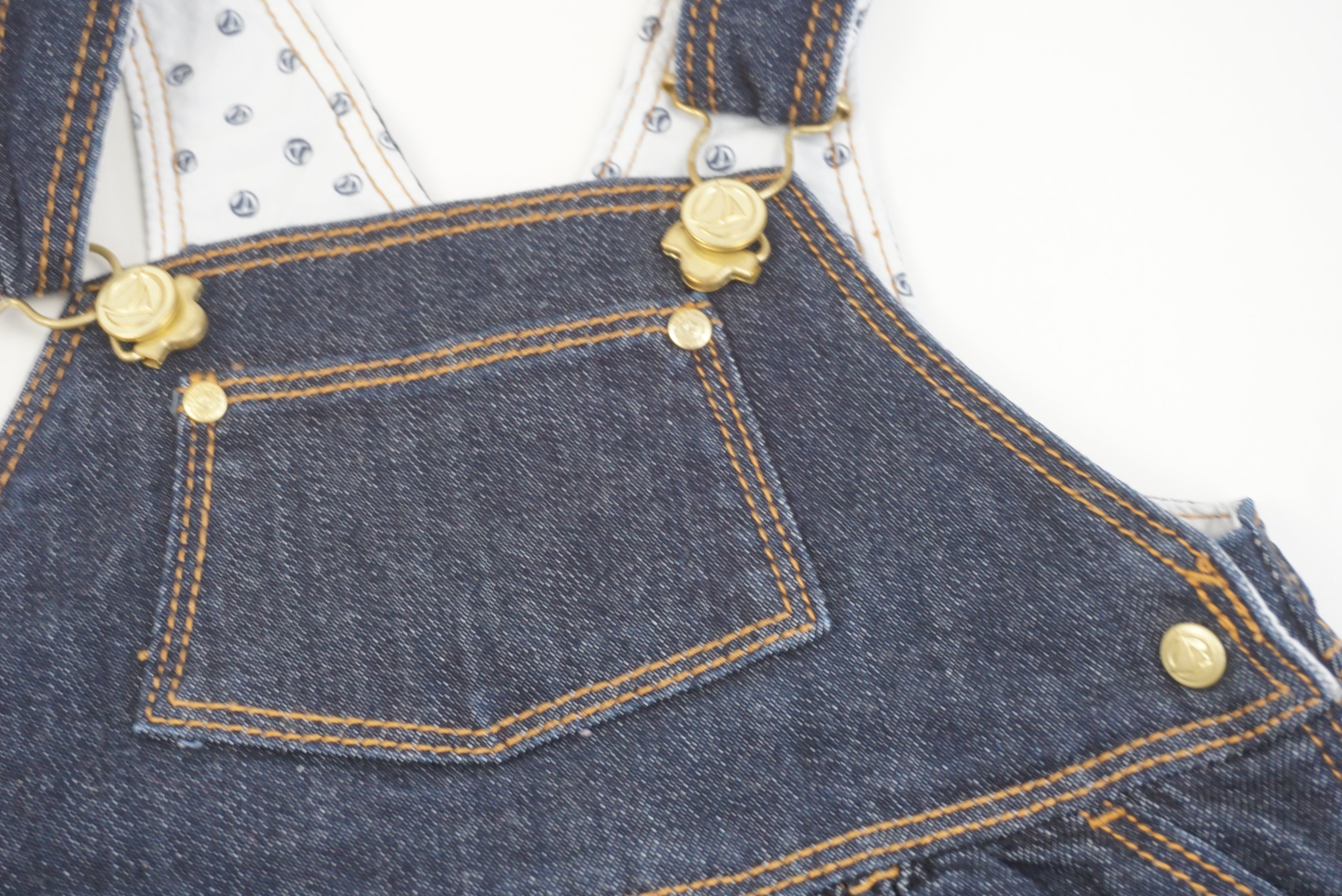 Robe salopette Bleu - 12 mois