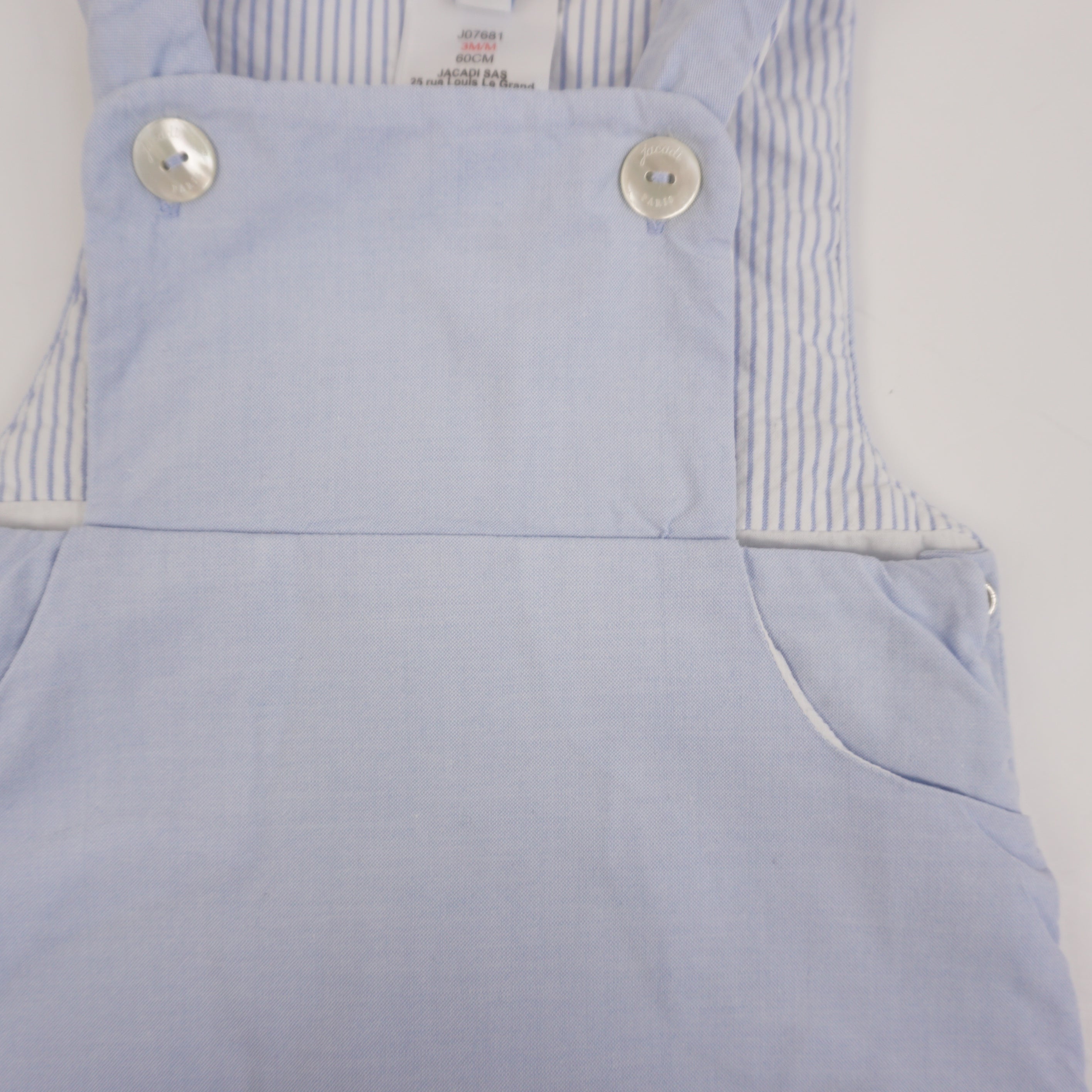 Salopette Bleu Ciel - 3 mois