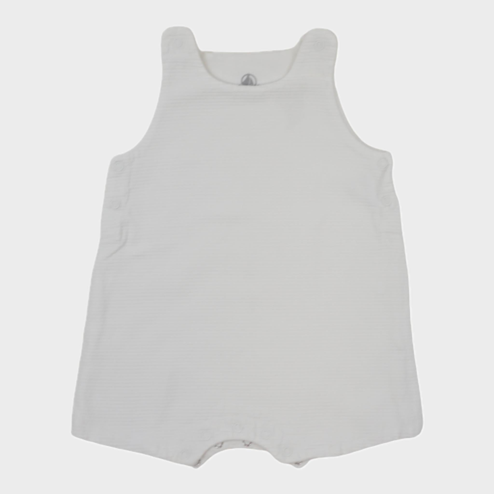 Combishort Blanc - 3 mois