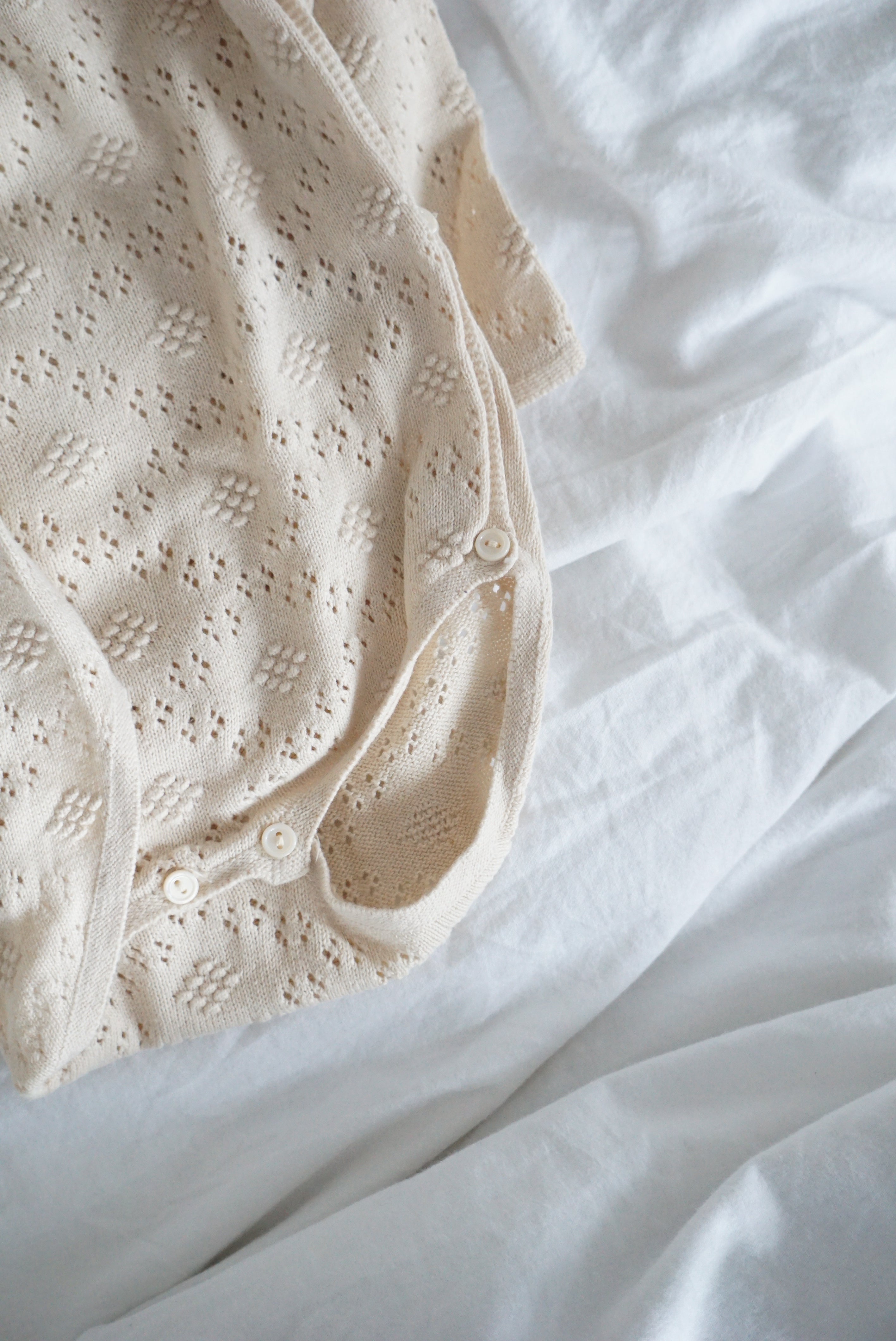 Barboteuse Ecru - 6/9 mois