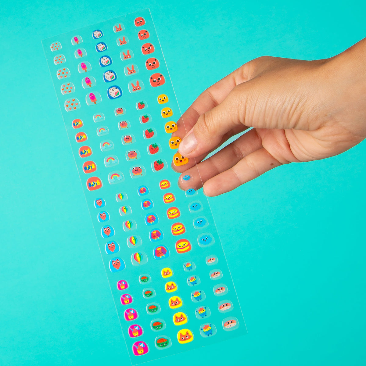 Nail stickers Kawaii en situation