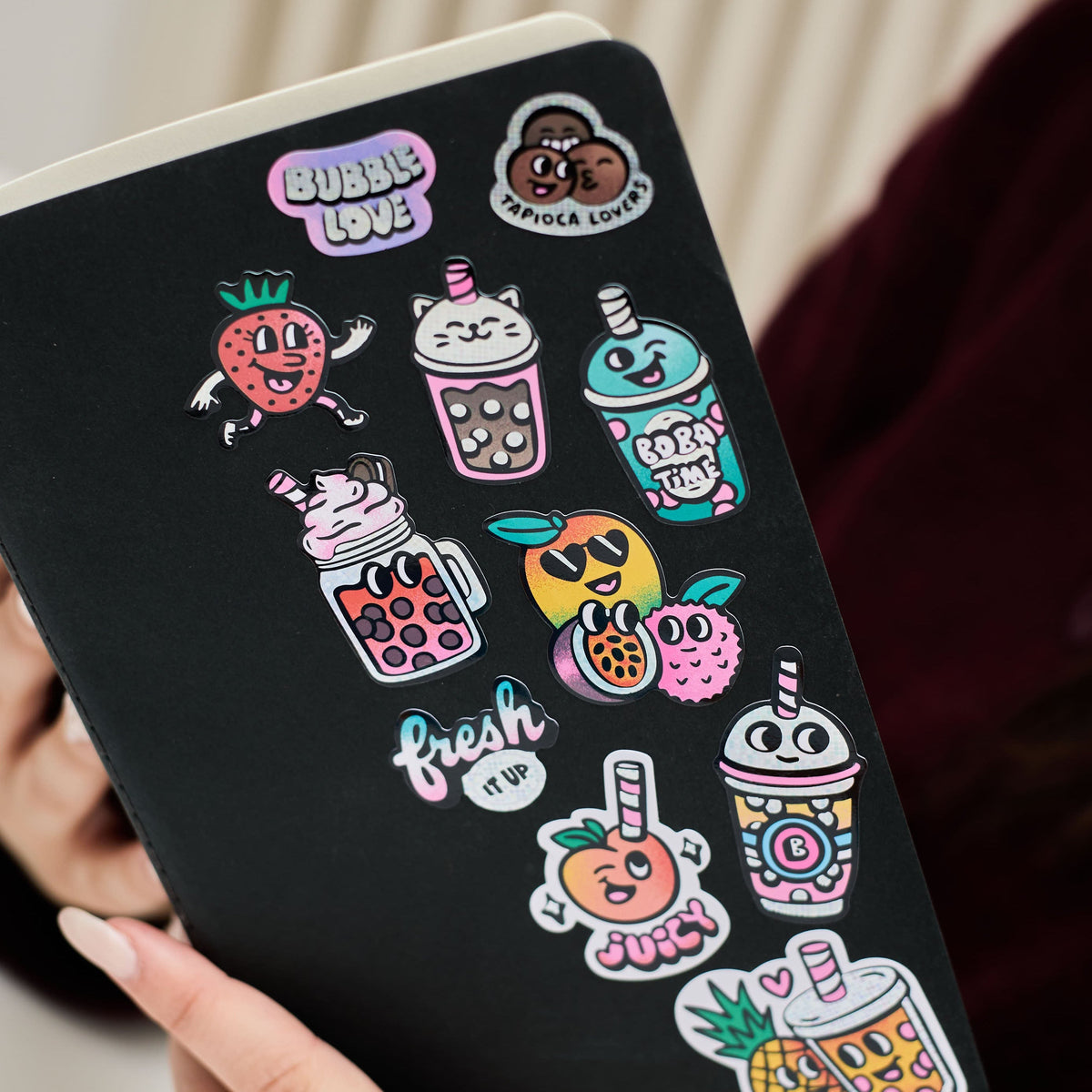 Stickers Big Bubble Tea en situation