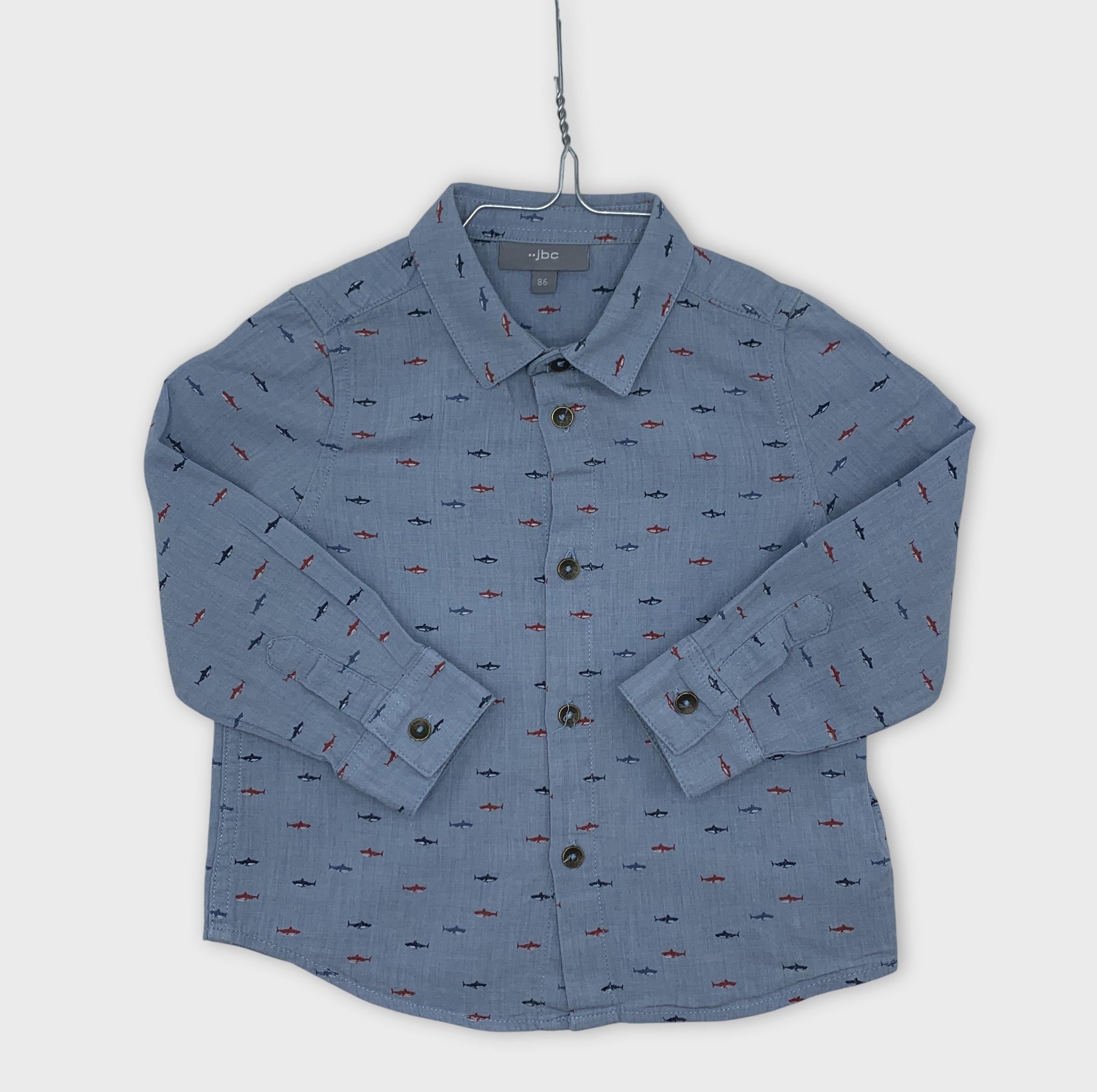 0-Chemise JBC, motif requins 🦈
