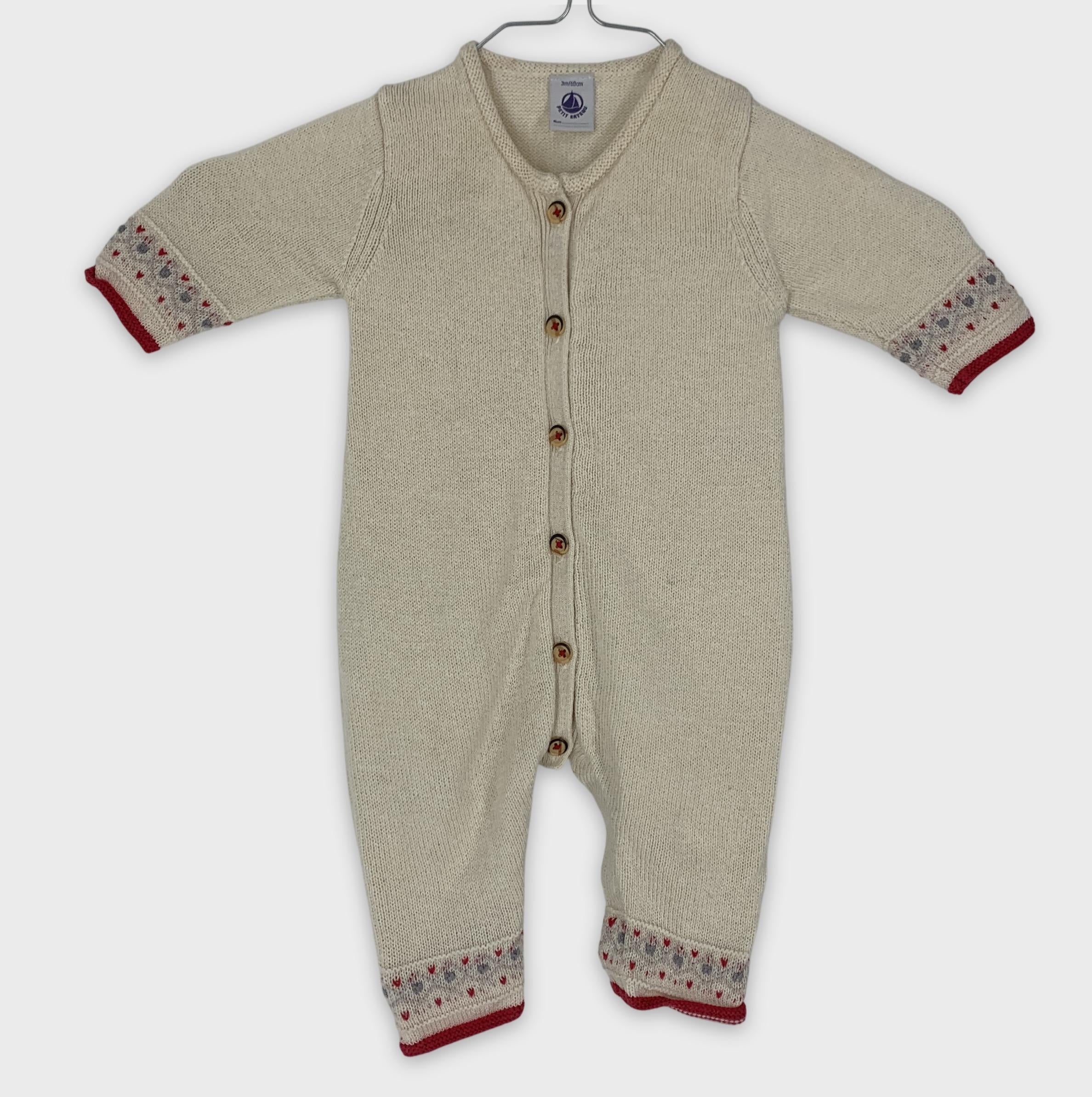 0-Combinaison Petit Bateau en laine et coton 🧶