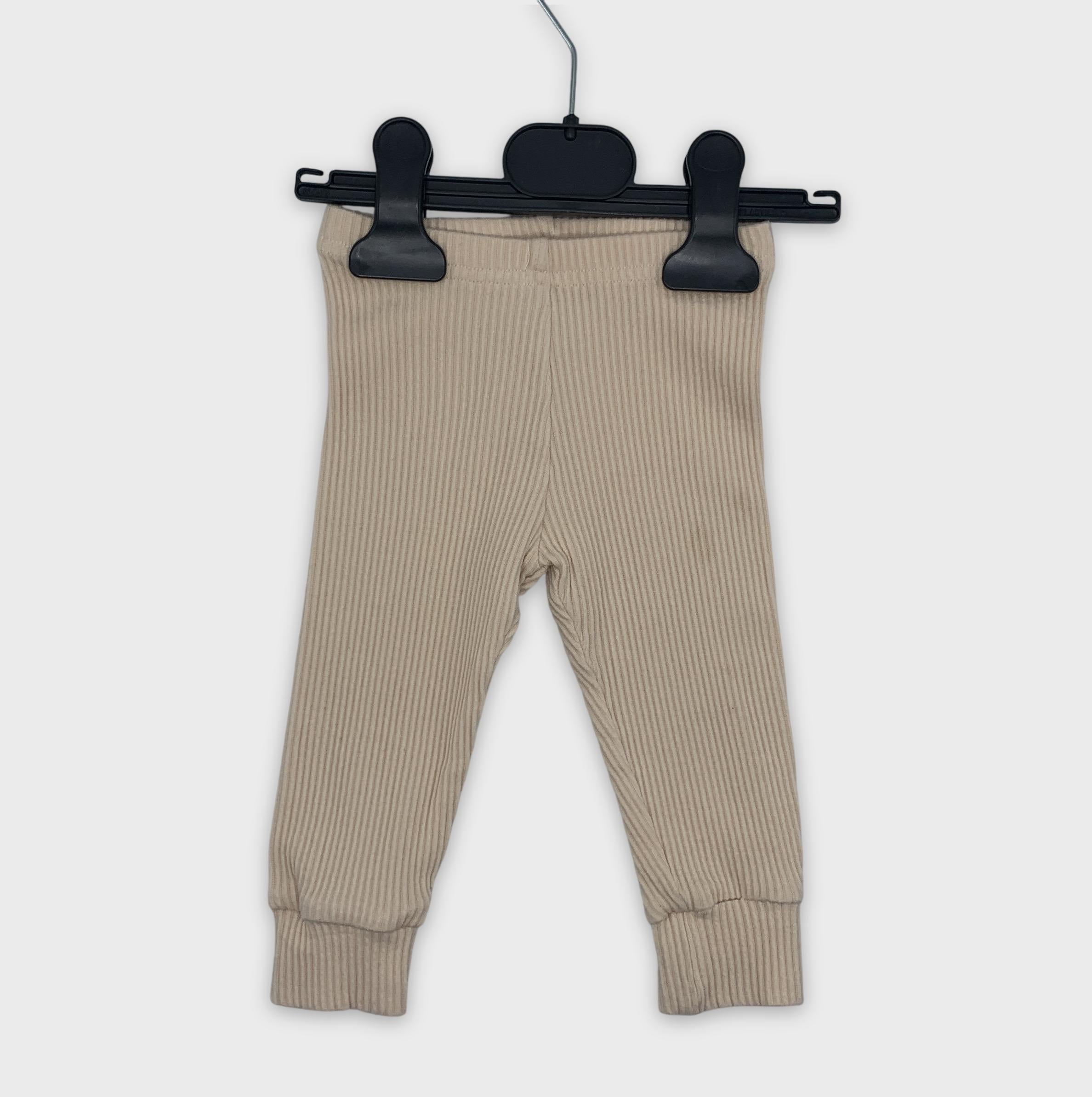 0-Gamin Gamine, Legging côtelé beige 🧸