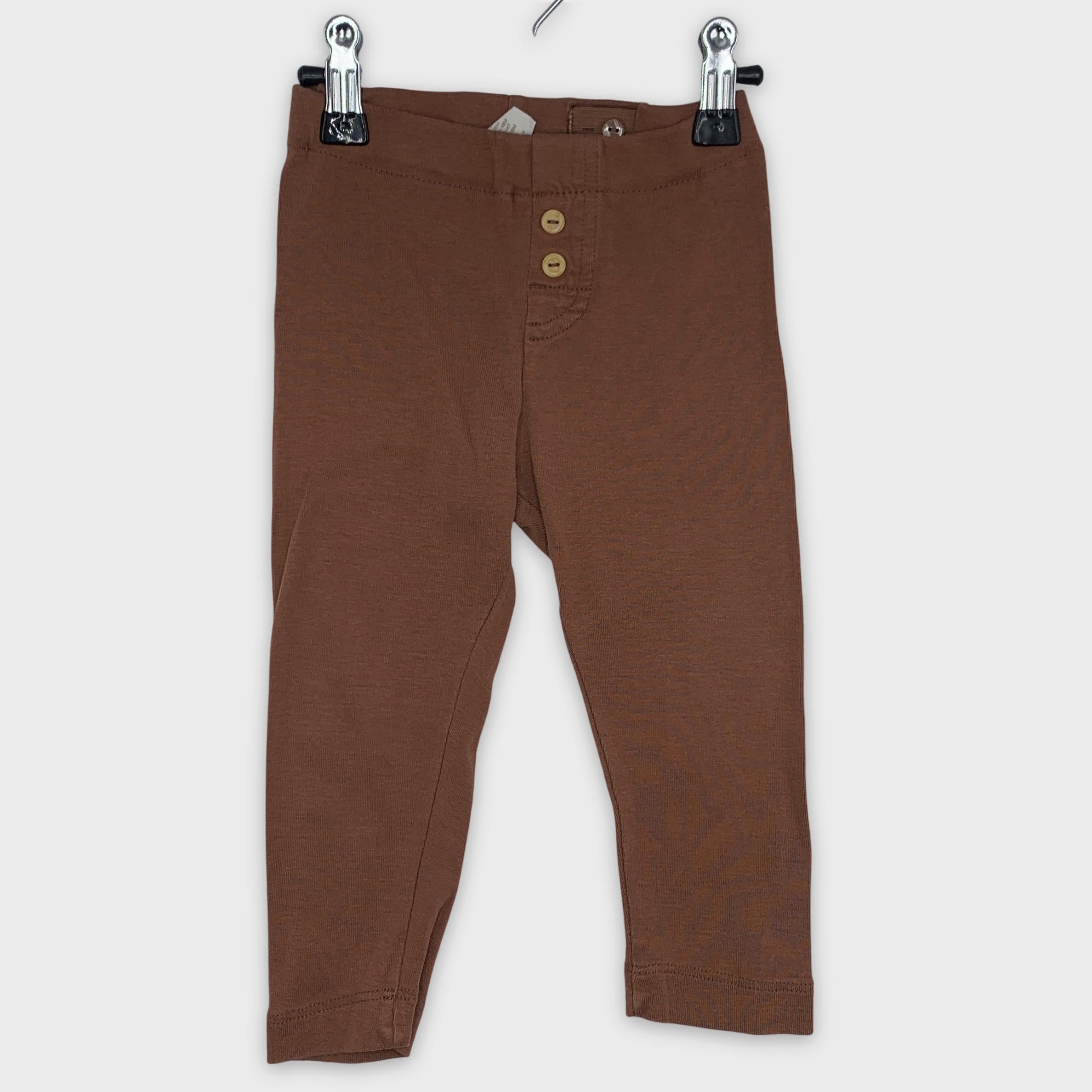 0-Pantalon H&M Organic Cotton 🤎 Taille 86