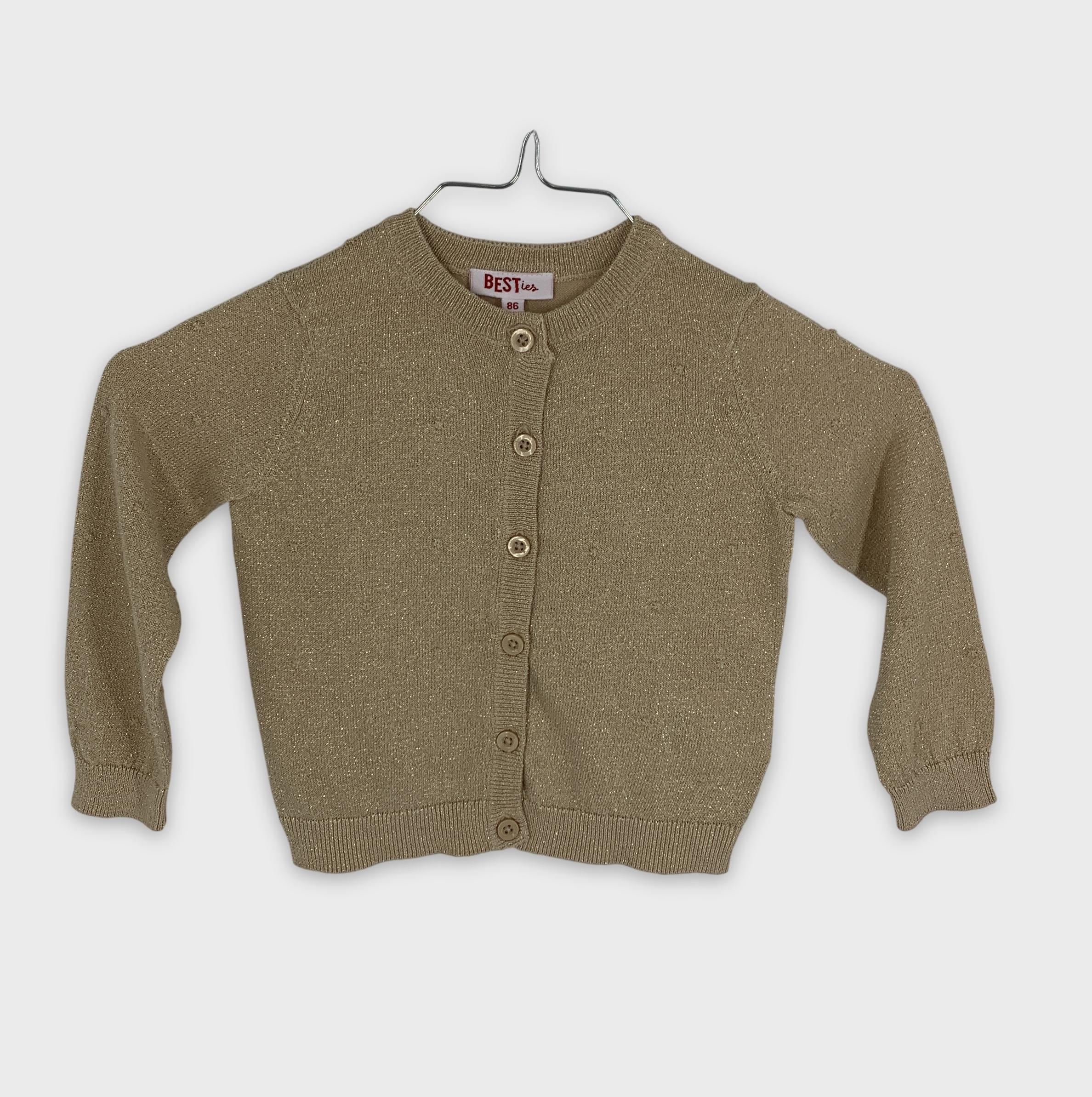 0-Gilet BESTies, taille 86, couleur or ✨