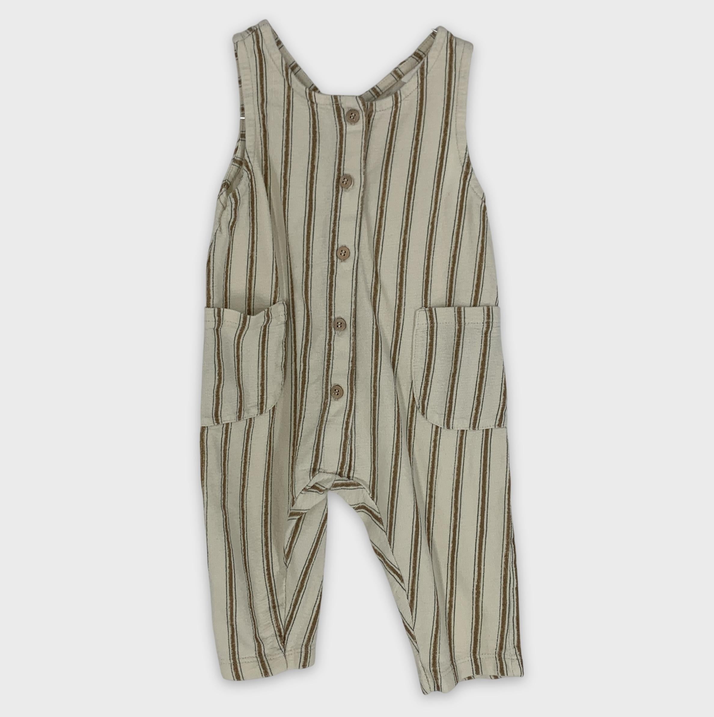 0-Barboteuse rayée ZARA 🧸