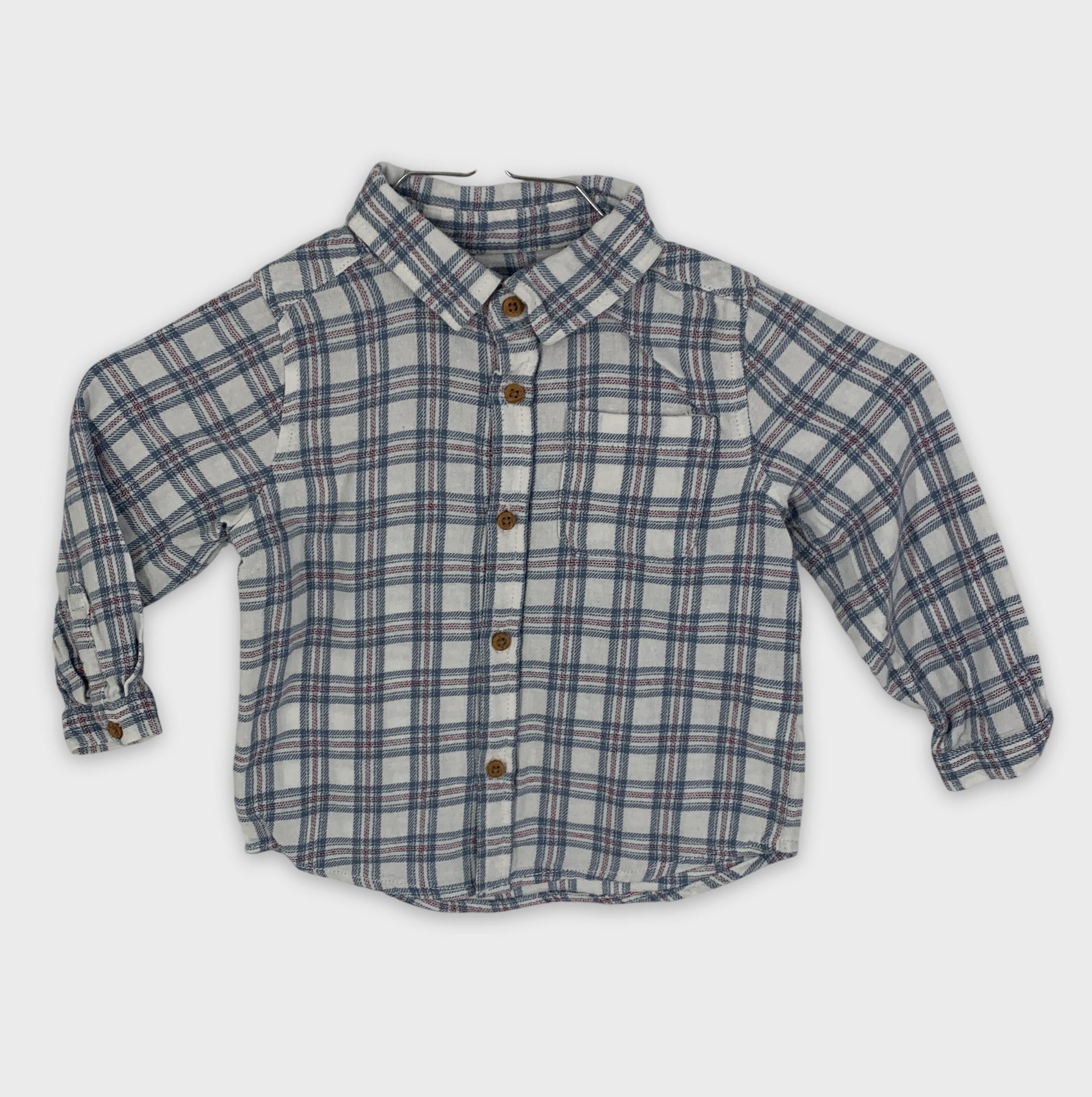 0-Chemise à carreaux Kiabi, 12M 👕