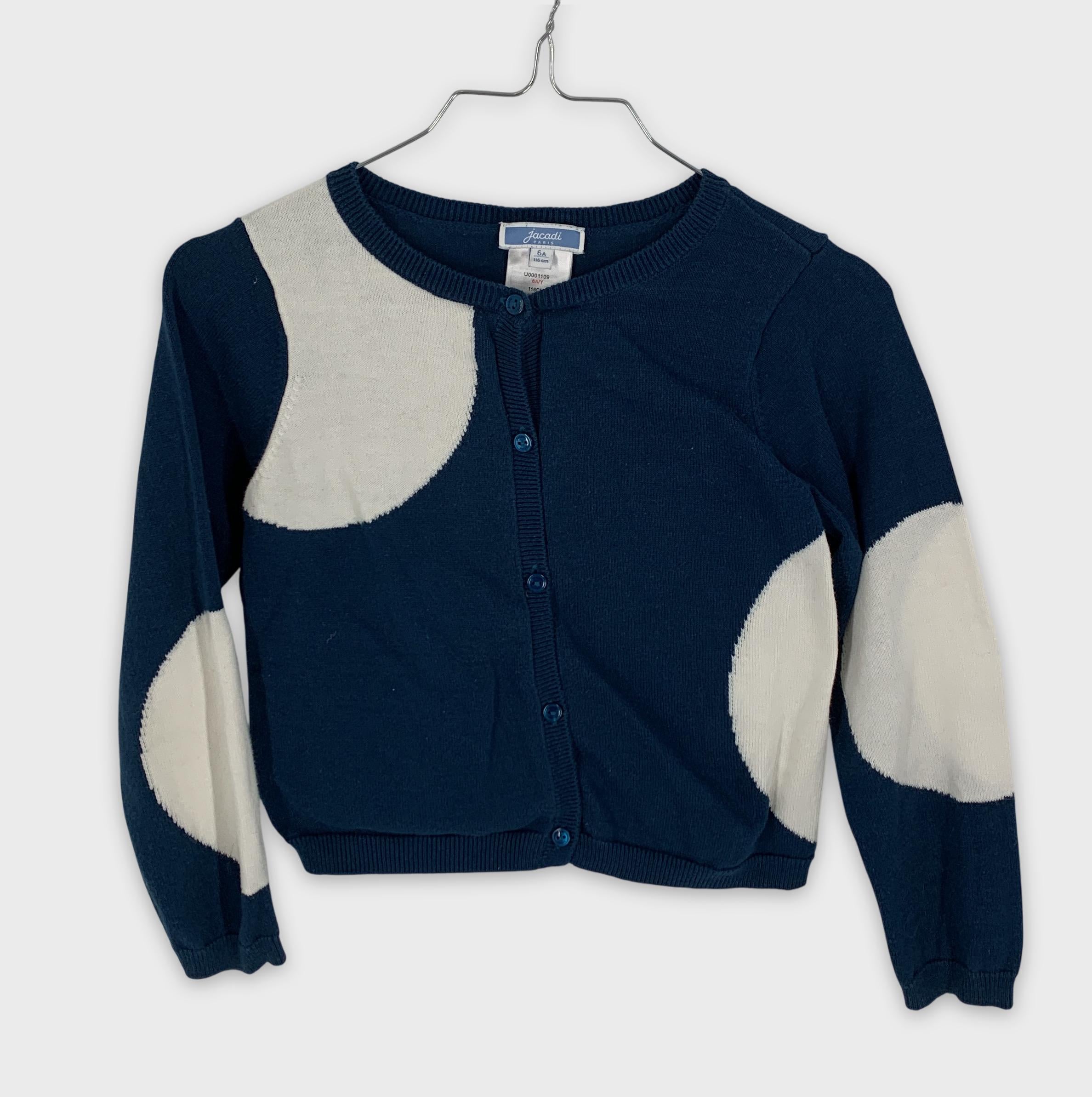 0-Gilet Jacadi Paris 🔵⚪️ à pois