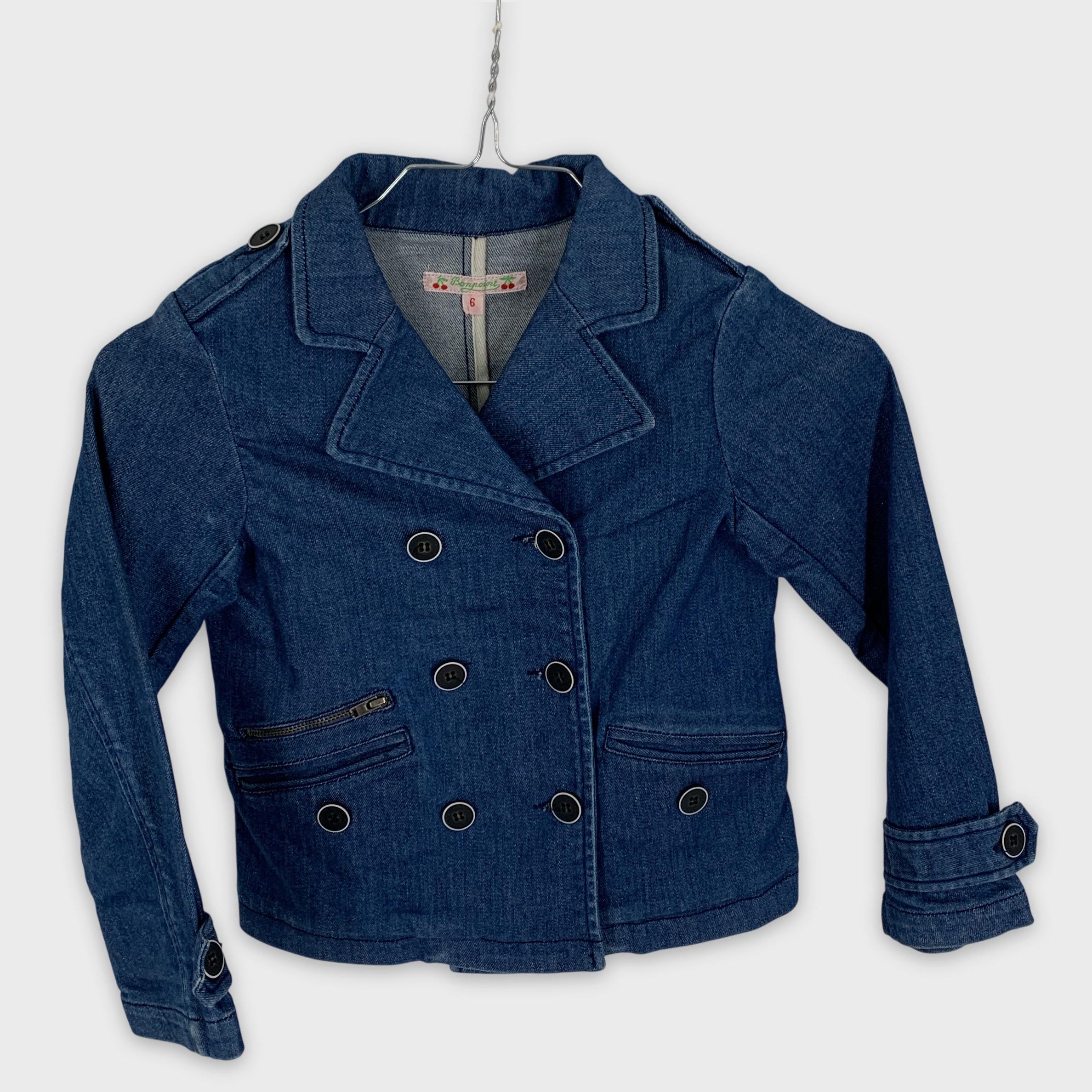 0-Bonpoint 🍒 Veste en jean croisée