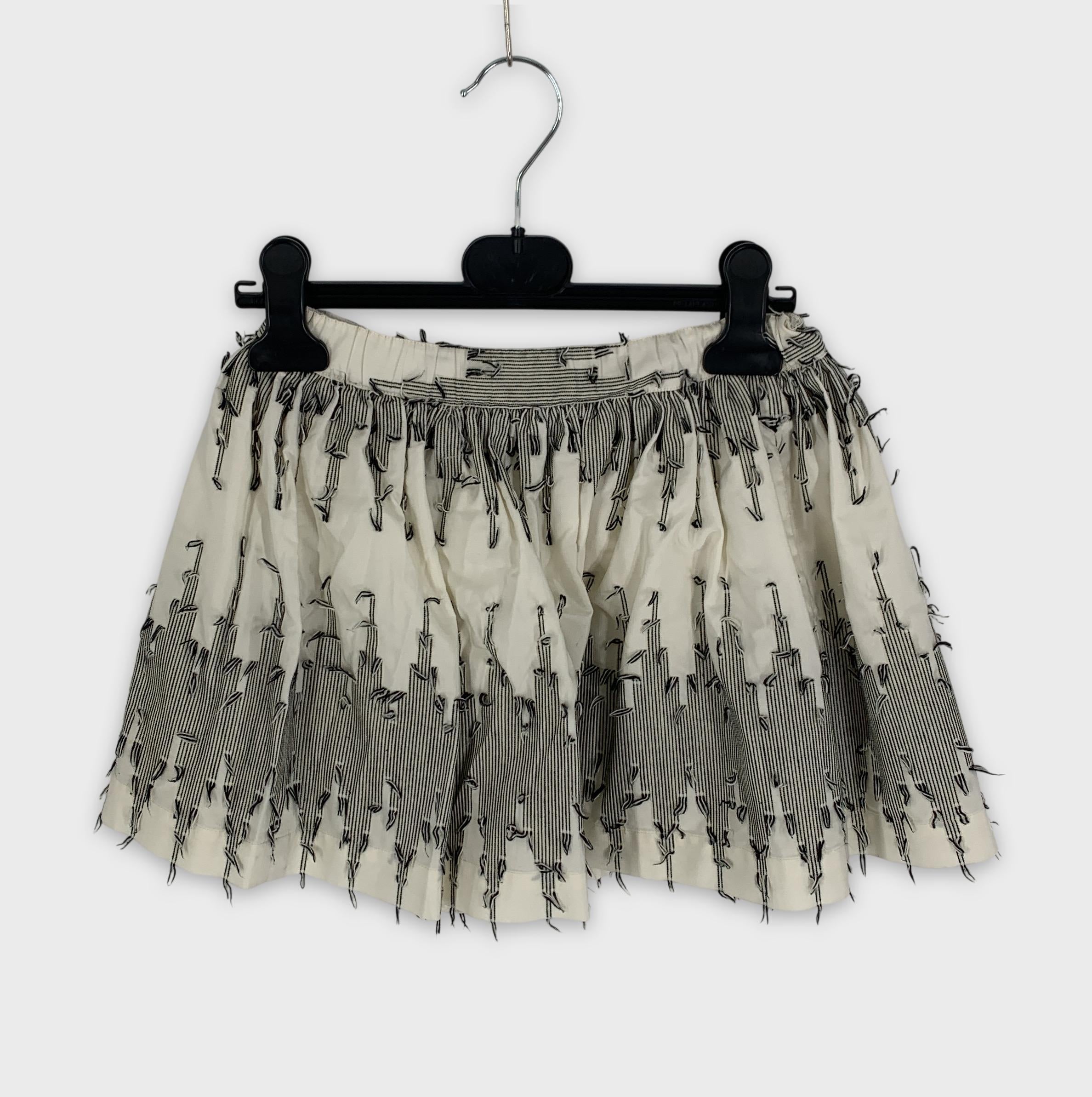 0-Rory Beca Jupe taille 8 👧 à rayures et détails texturés