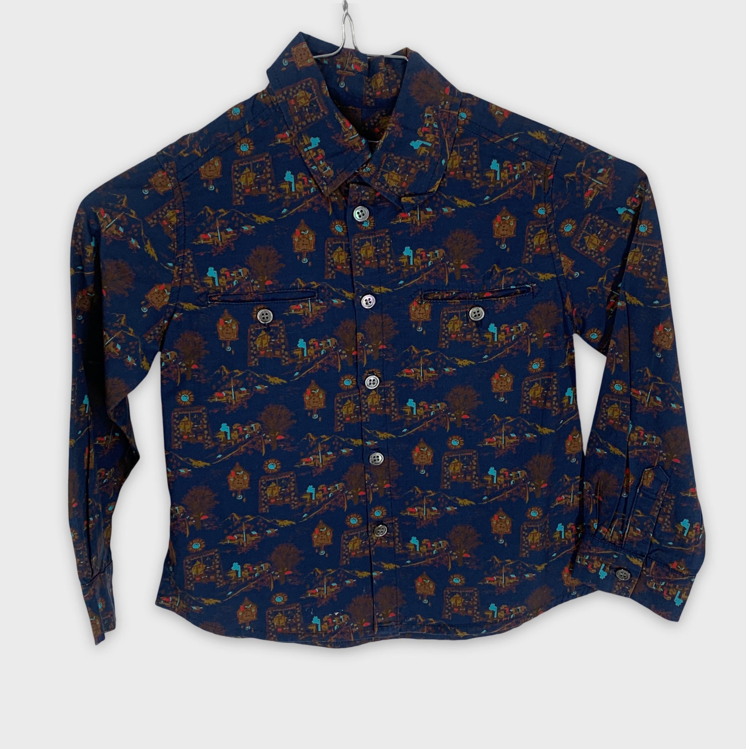 0-Chemise à manches longues Morley à motifs graphiques