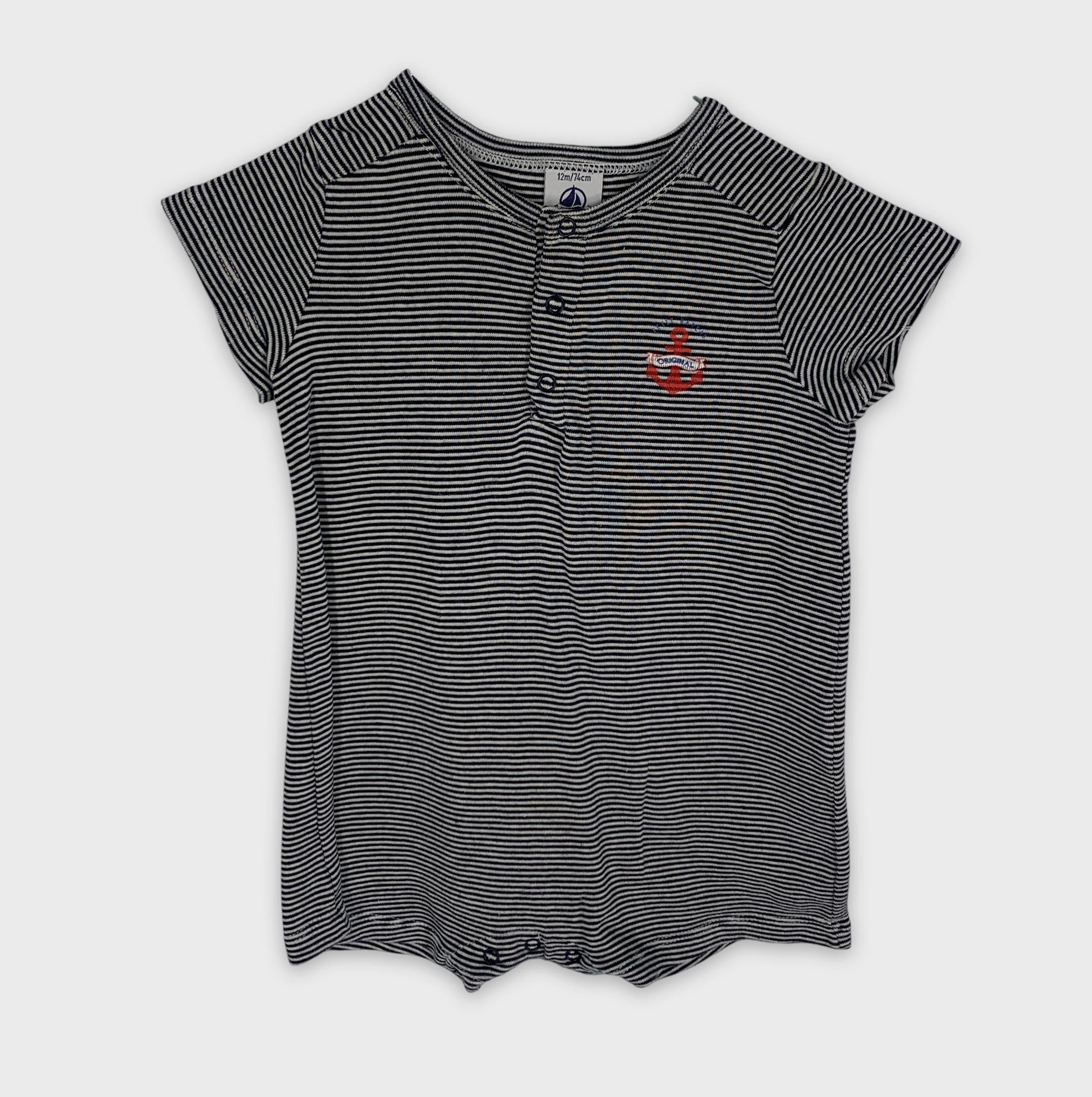 0-T-shirt rayé Petit Bateau ⚓️ 12 mois